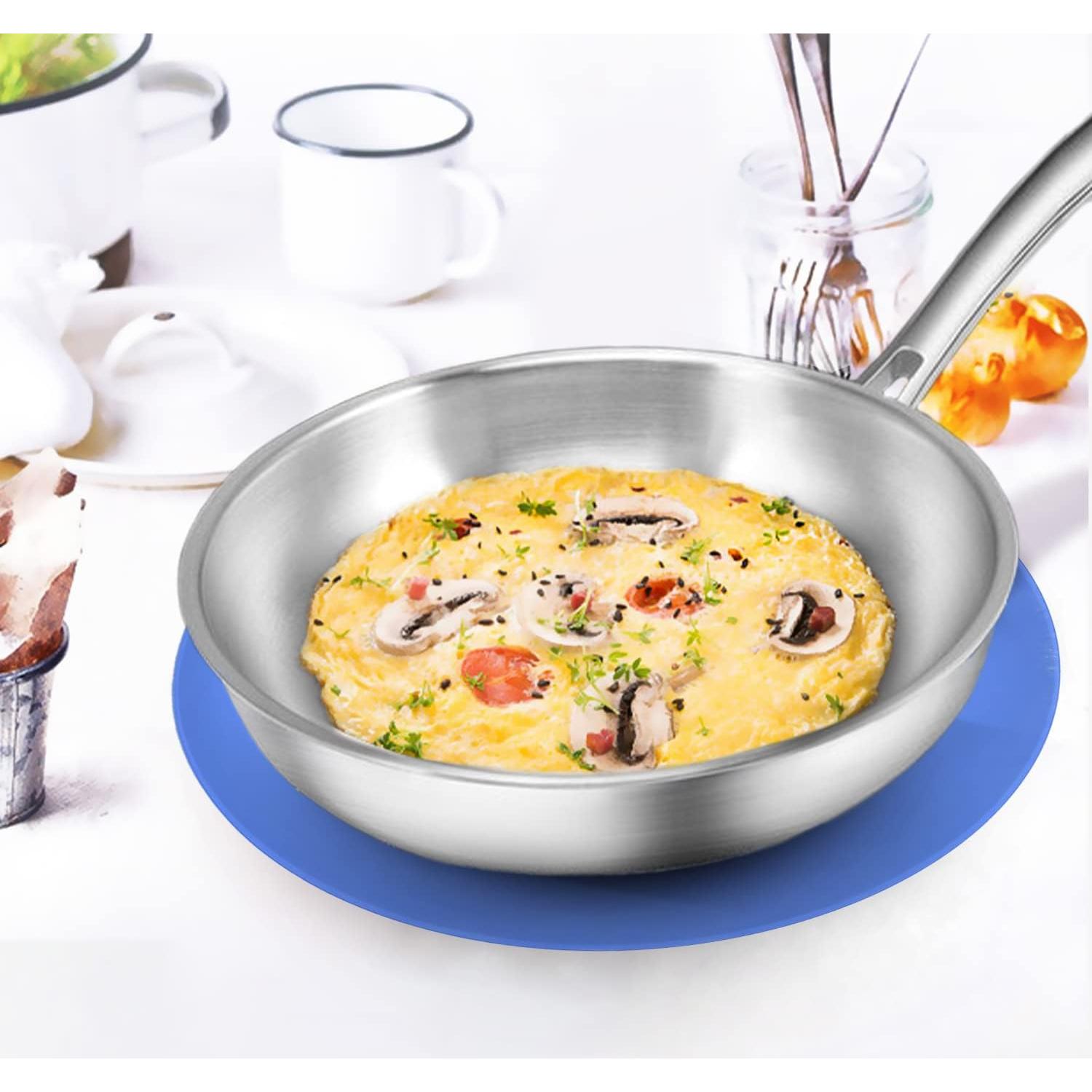 Alfombrilla Multiuso KooMall 3 Piezas Silicona Azul 20-30 cm