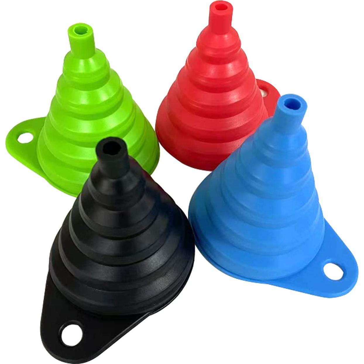 Juego de 4 embudos de cocina colapsables Vigor Path - Silicona