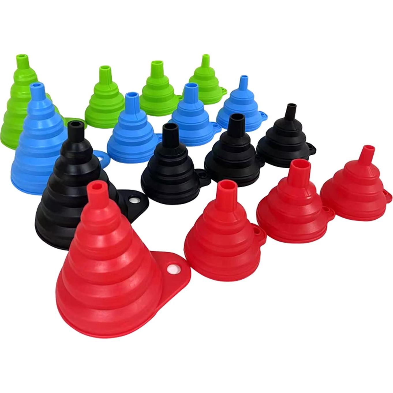 Juego de 4 embudos de cocina colapsables Vigor Path - Silicona