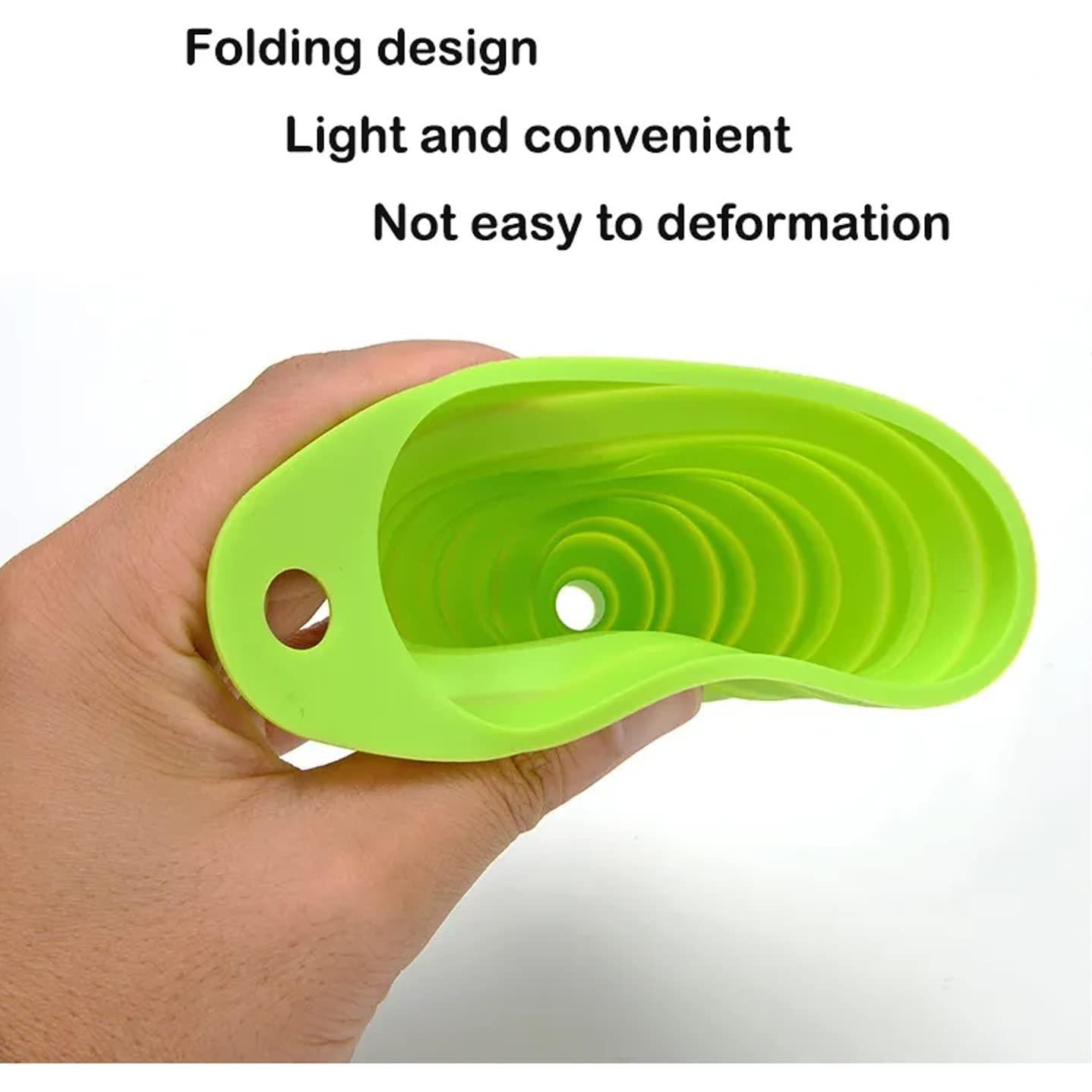 Juego de 4 embudos de cocina colapsables Vigor Path - Silicona