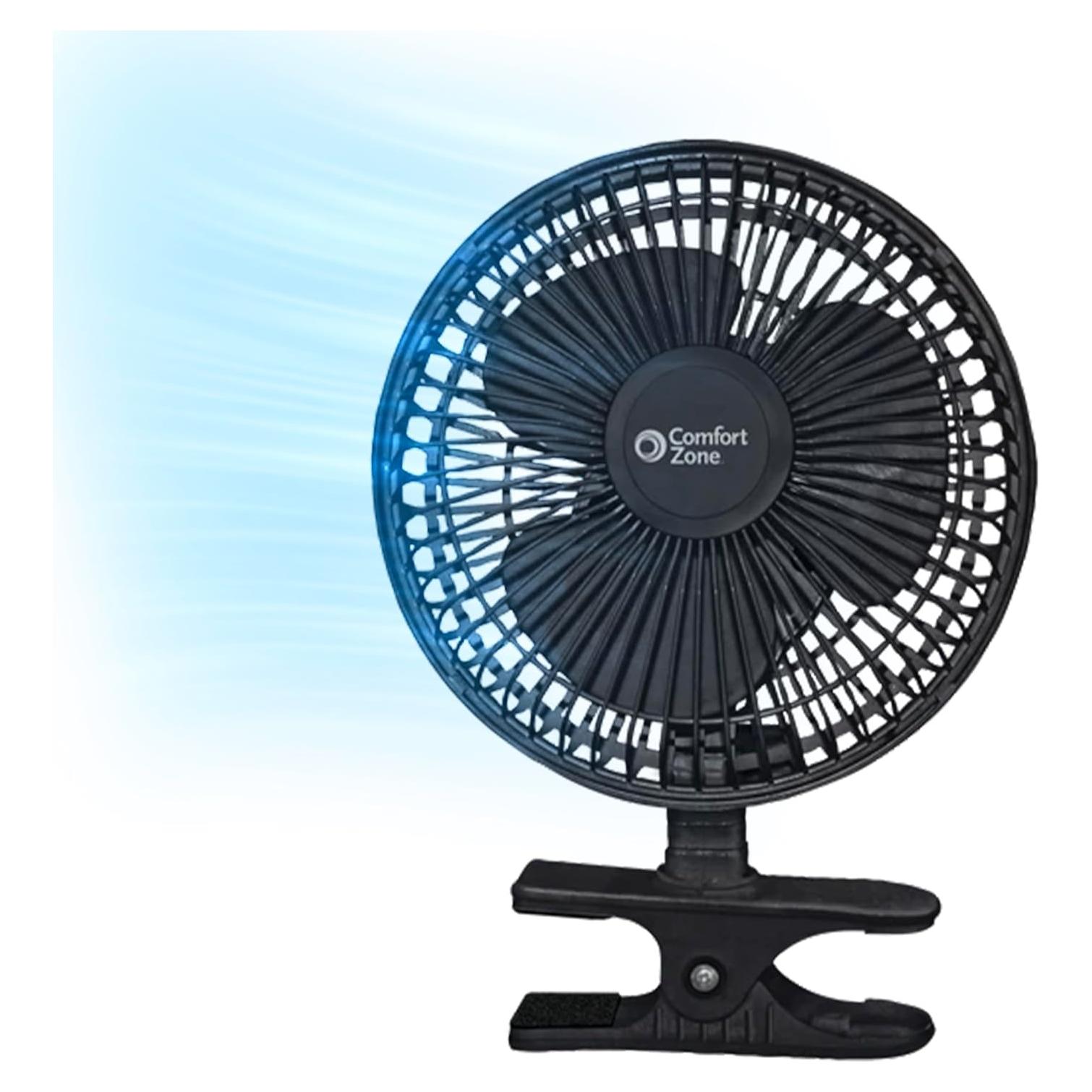 Ventilador de Mesa Clip Zona de Confort 6" Negro 2 Velocidades