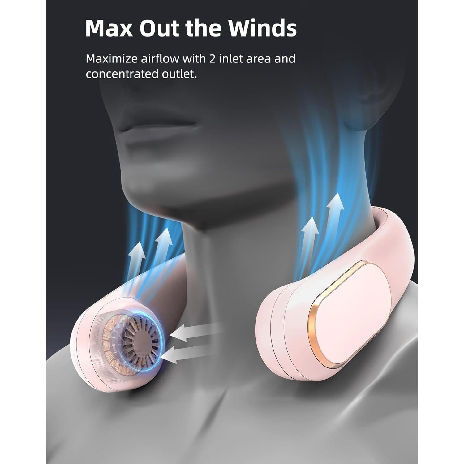 Ventilador de Cuello Koonie NF233 5 Velocidades Portátil