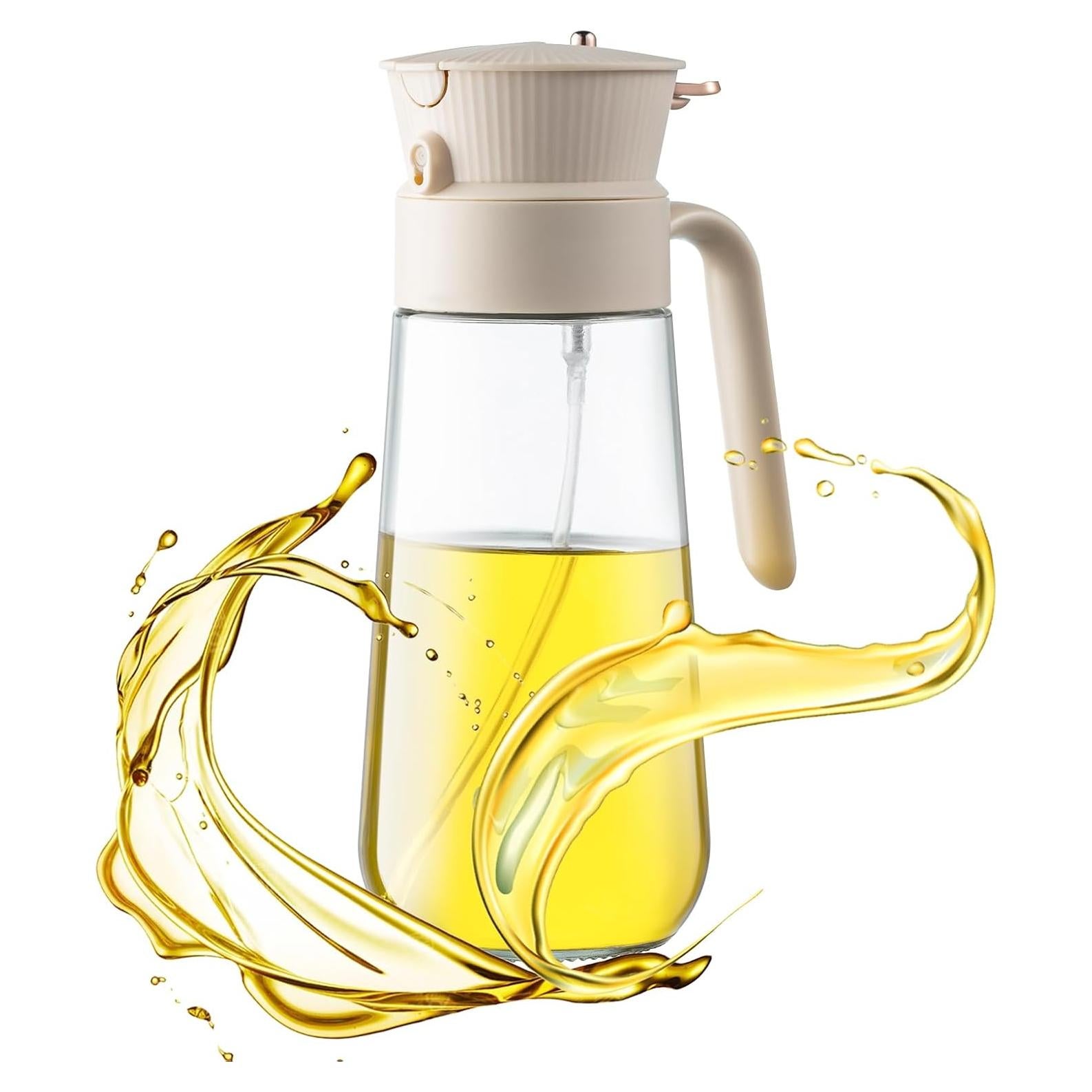 Botella dispensadora de aceite de oliva THETCHRY 590ml vidrio