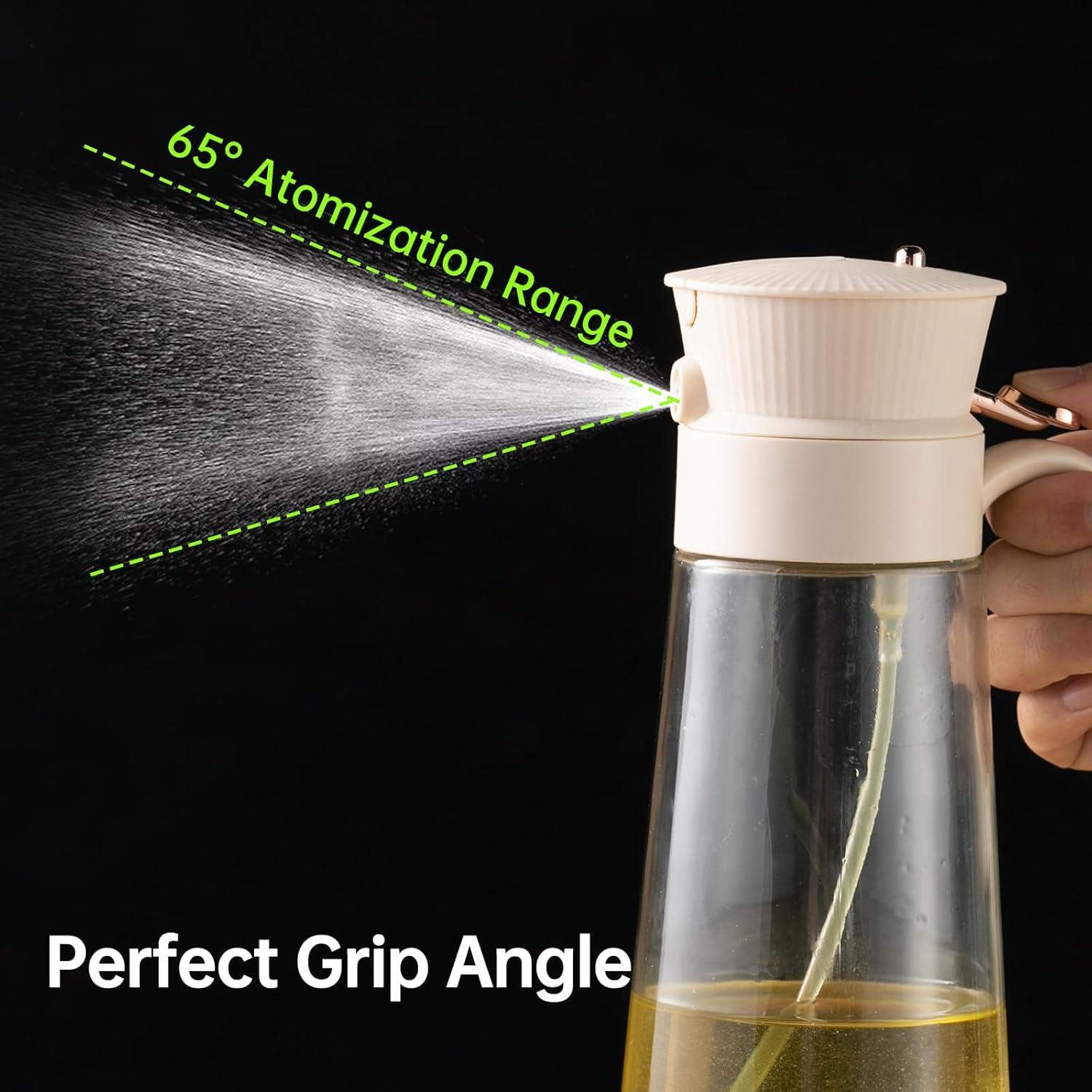 Botella dispensadora de aceite de oliva THETCHRY 590ml vidrio