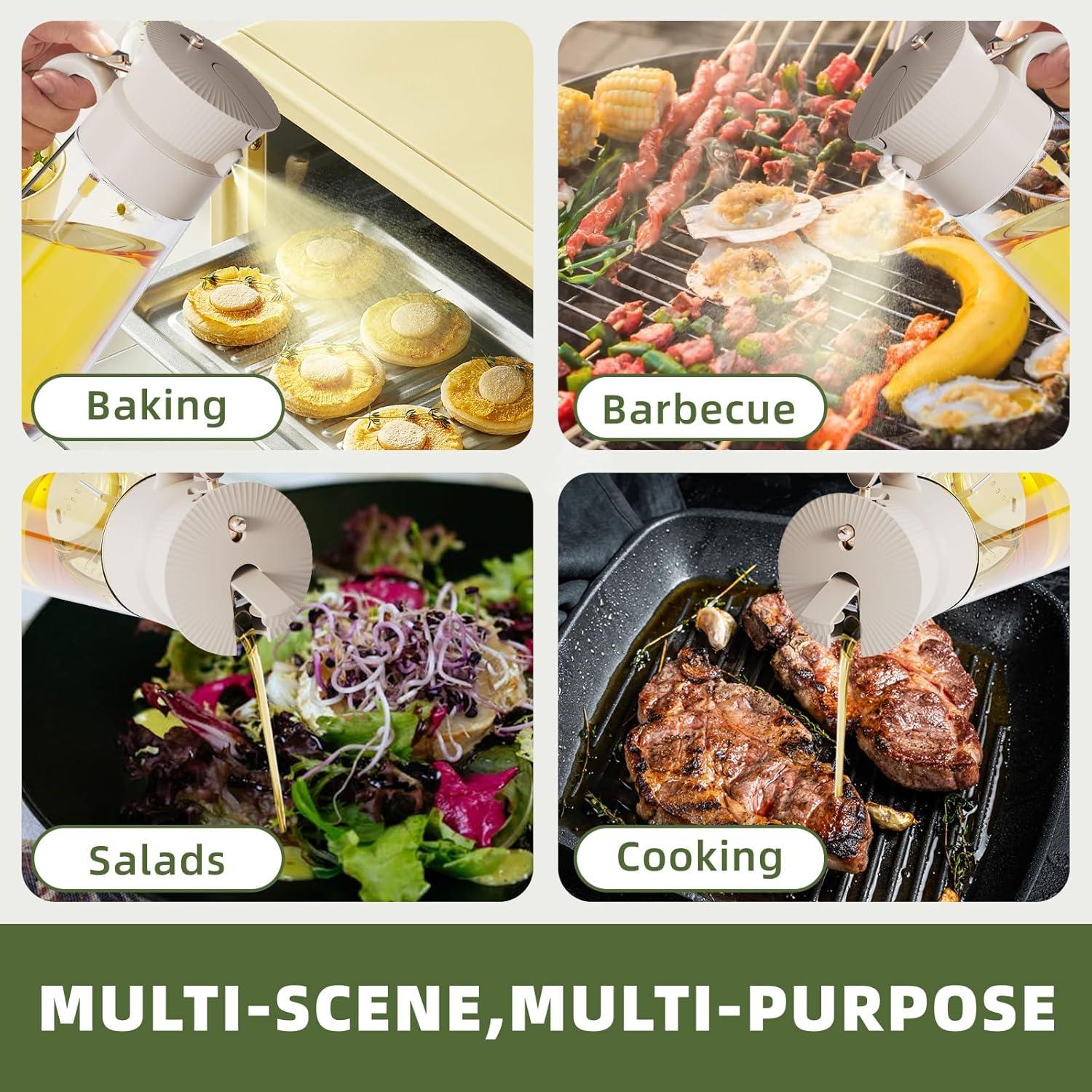 Botella dispensadora de aceite de oliva THETCHRY 590ml vidrio