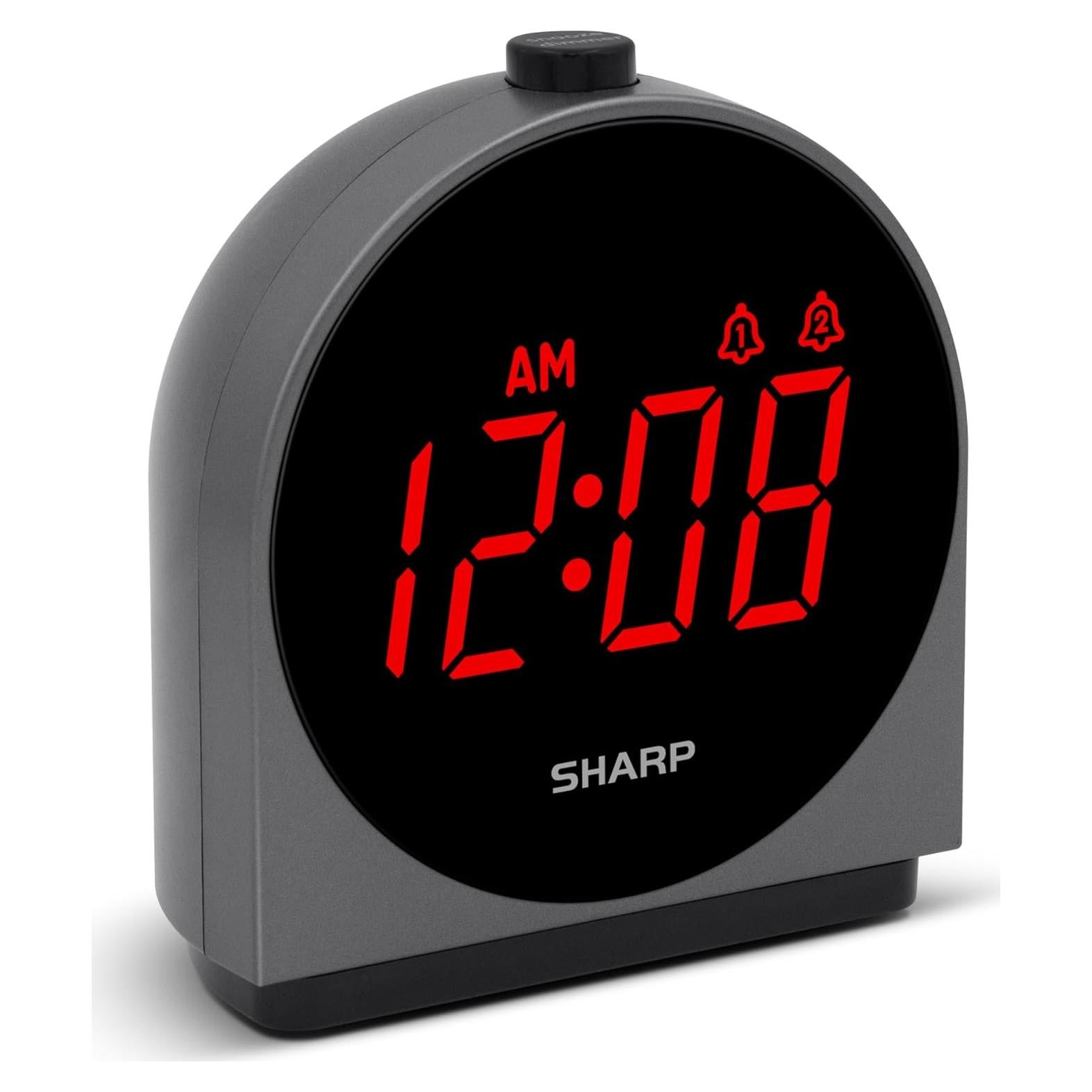Reloj Despertador Sharp SPC5085C, 2 Alarmas, Carga USB