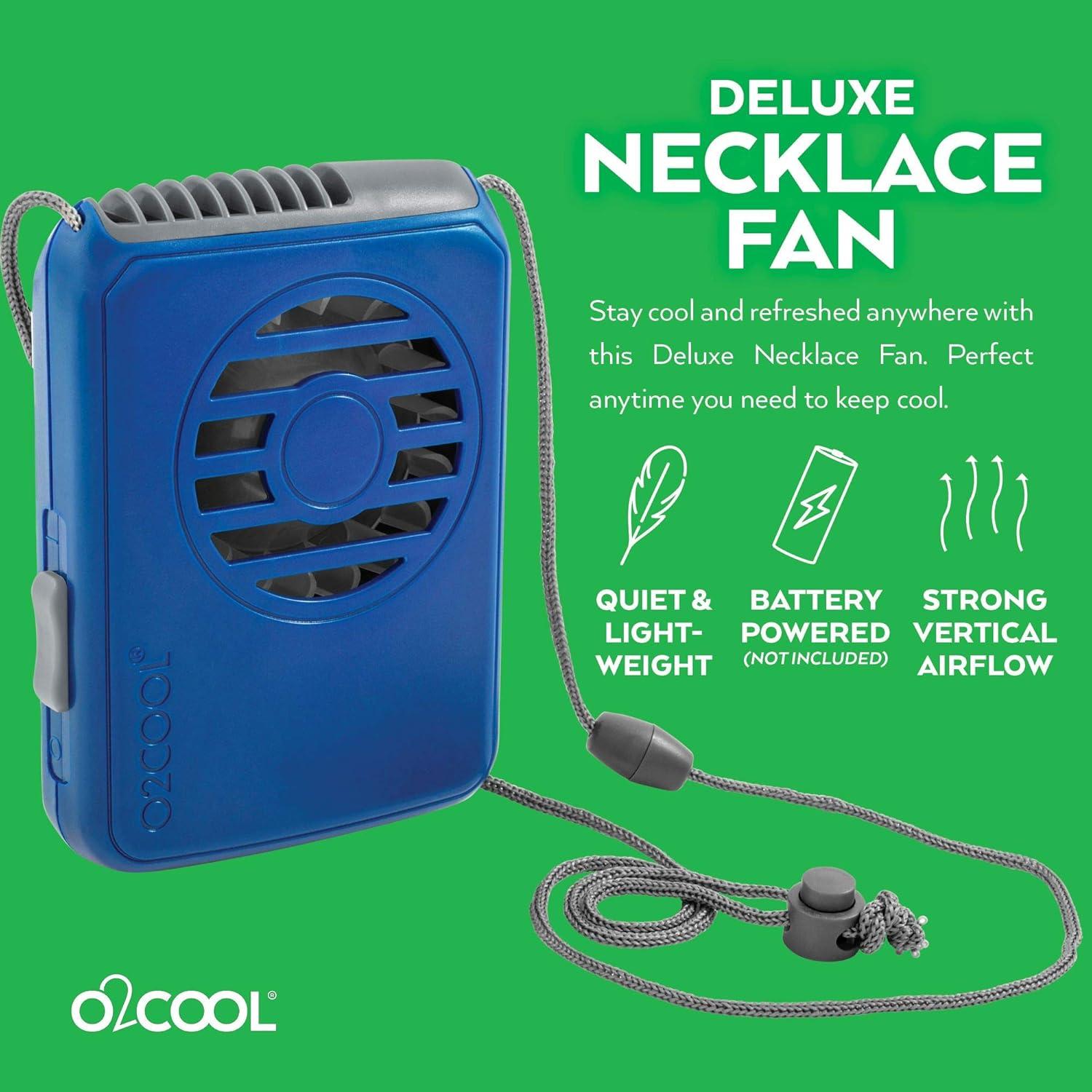 Ventilador de Collar O2COOL FN02001 Azul - Paquete de 2
