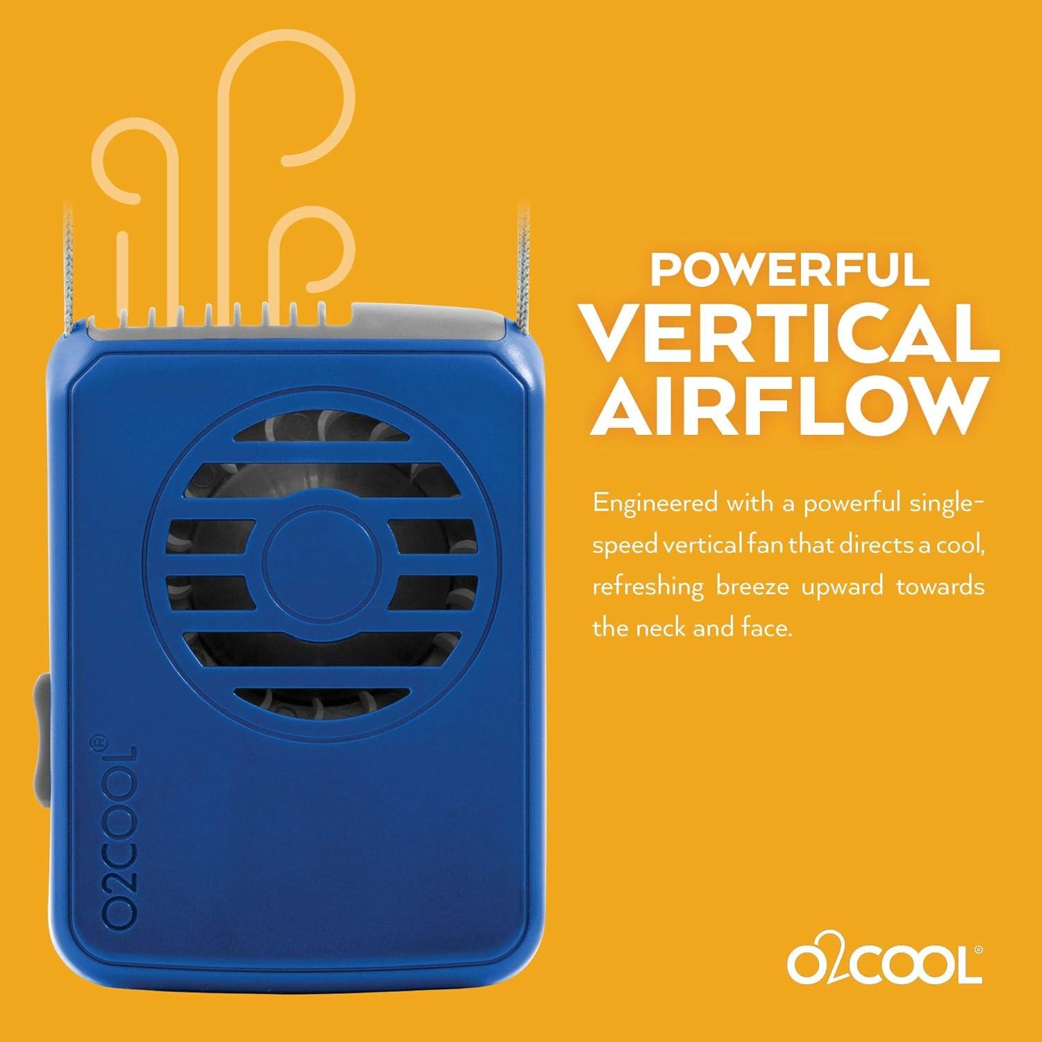 Ventilador de Collar O2COOL FN02001 Azul - Paquete de 2