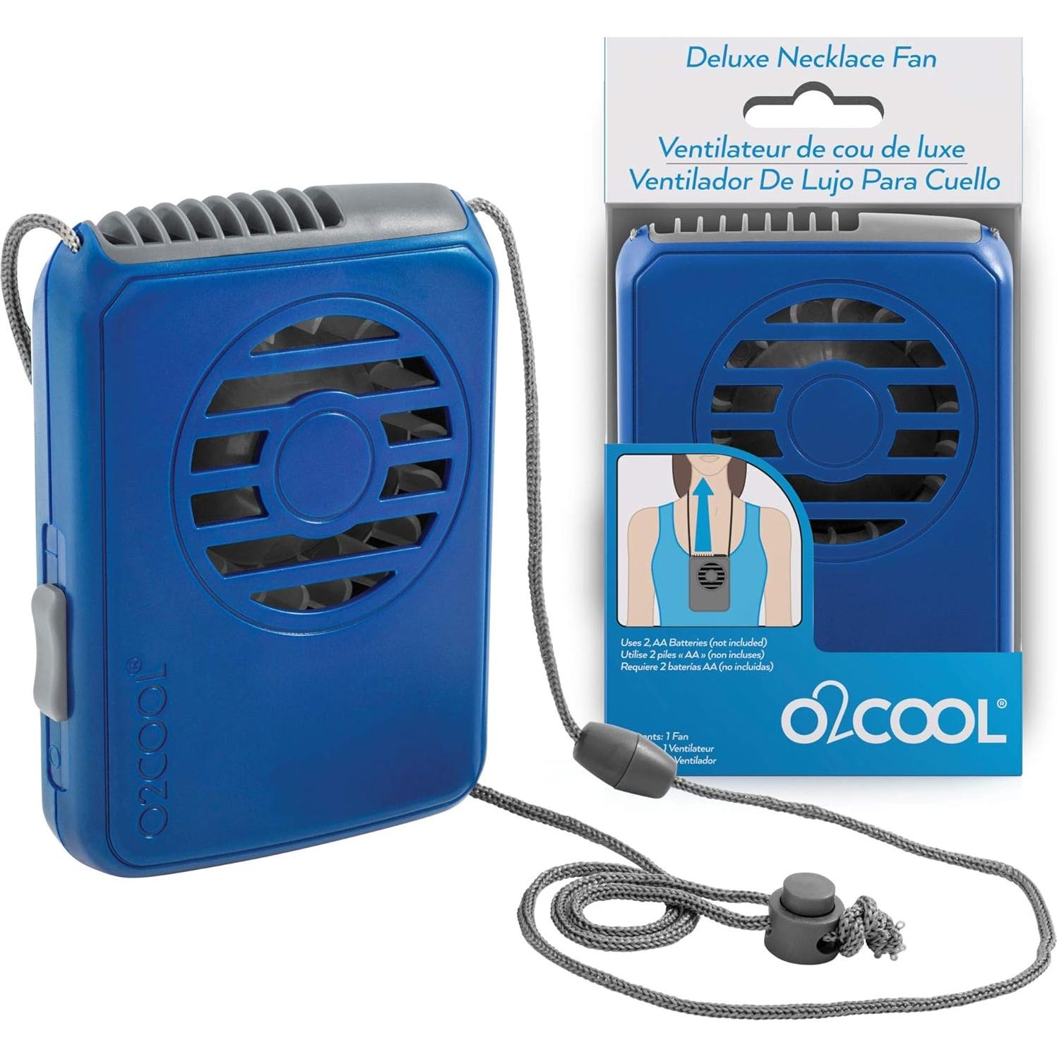 Ventilador de Collar O2COOL FN02001 Azul - Paquete de 2