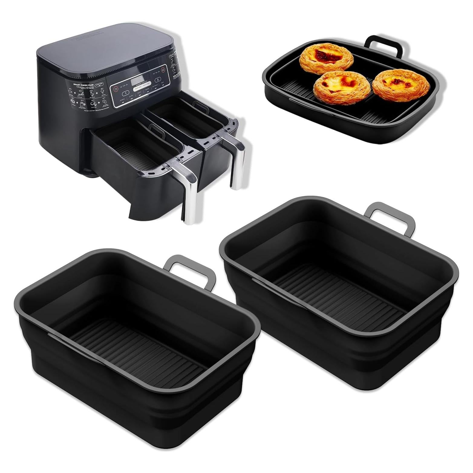 Forros de Silicona Colapsables Vangerute 8QT para Freidora