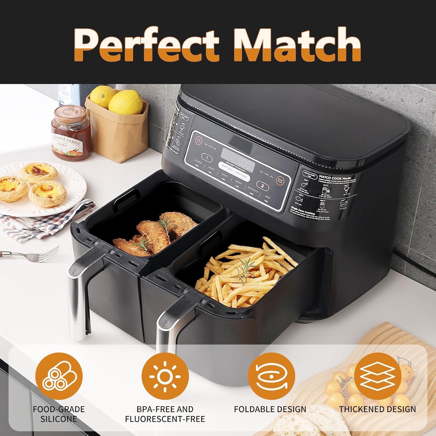 Forros de Silicona Colapsables Vangerute 8QT para Freidora