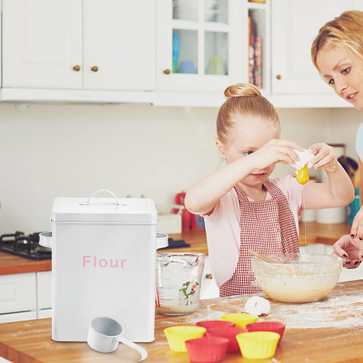 Contenedor de Almacenamiento de Harina YOUEON 5.68L Blanco Hermético