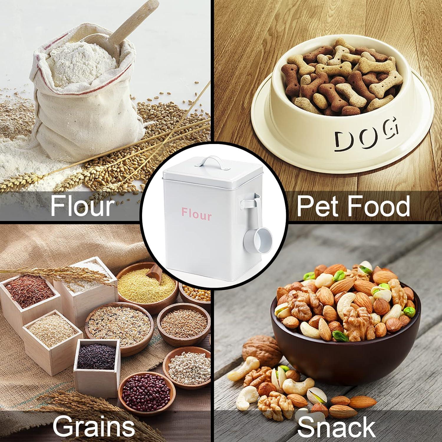 Contenedor de Almacenamiento de Harina YOUEON 5.68L Blanco Hermético