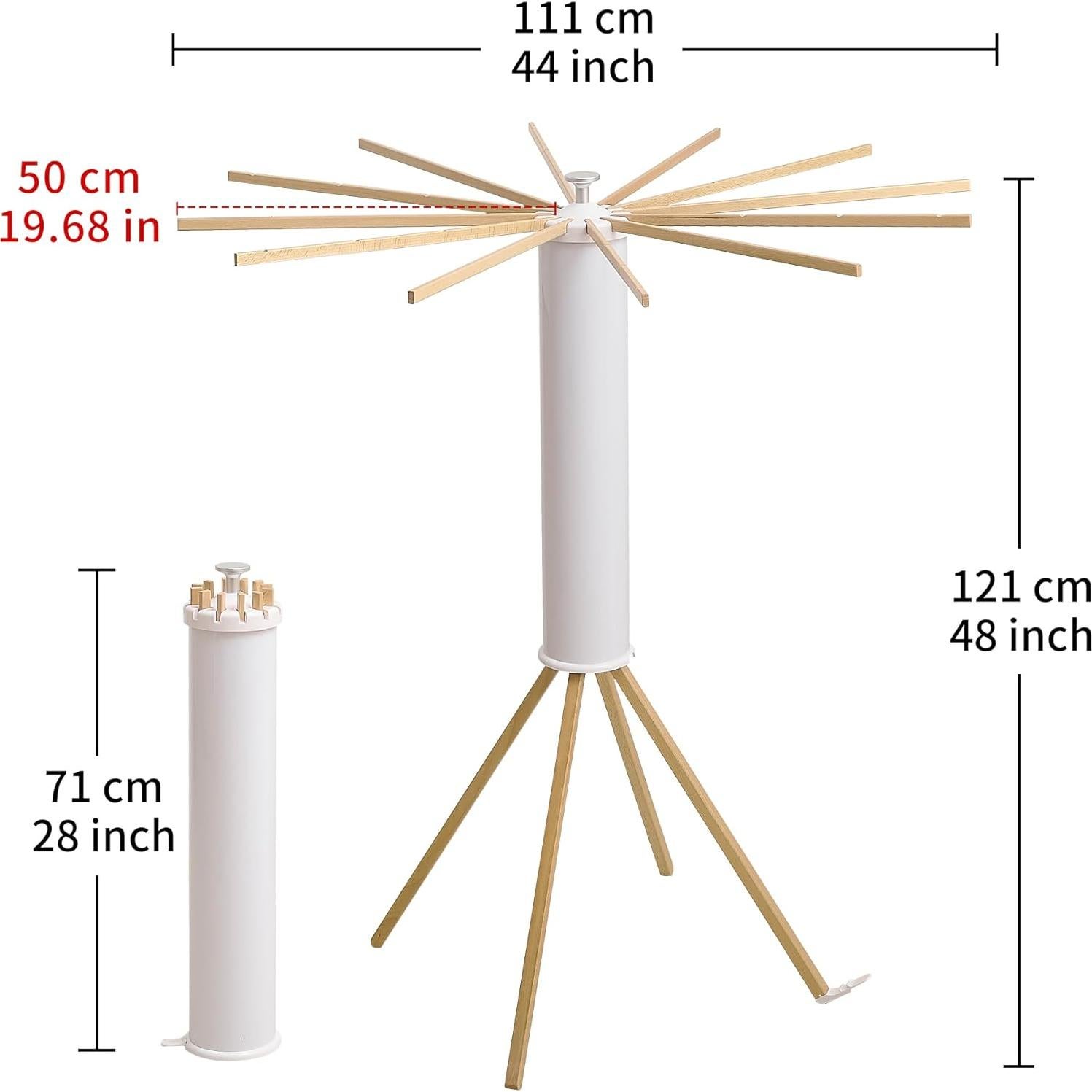 Estante Secar Ropa Plegable RFOUO 12 Varillas 3.5 kg