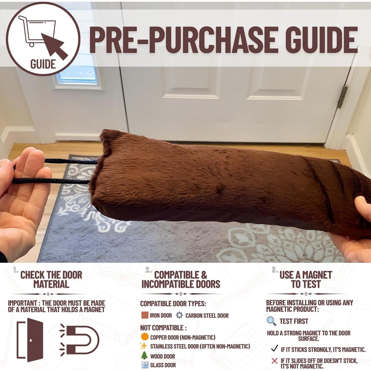 Evelots Tapón Magnético para Puerta de Metal 2 Piezas 91.44 cm