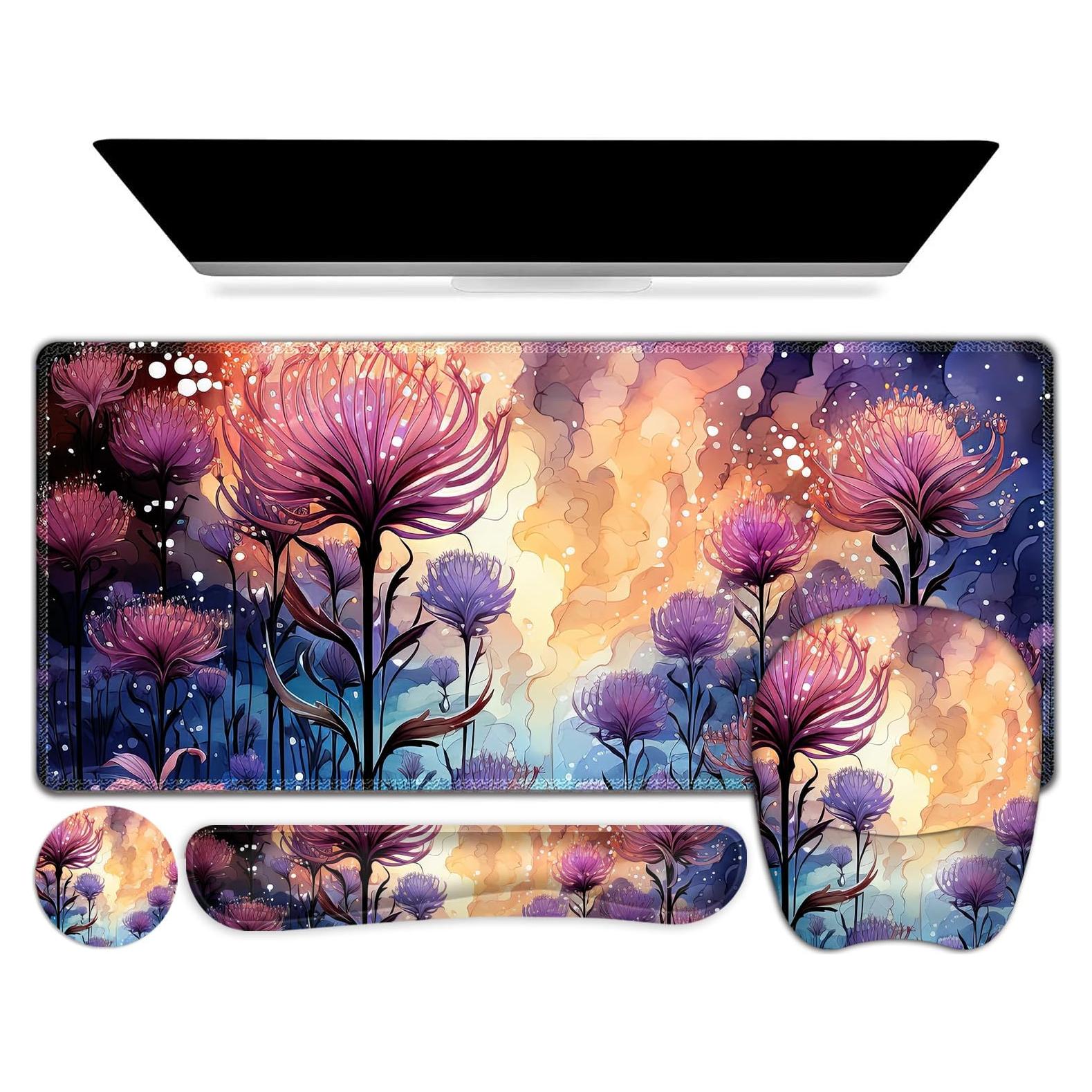 Alfombrilla de Ratón Grande NXZGO 4 en 1 Ergonómica 89.9x40.6cm