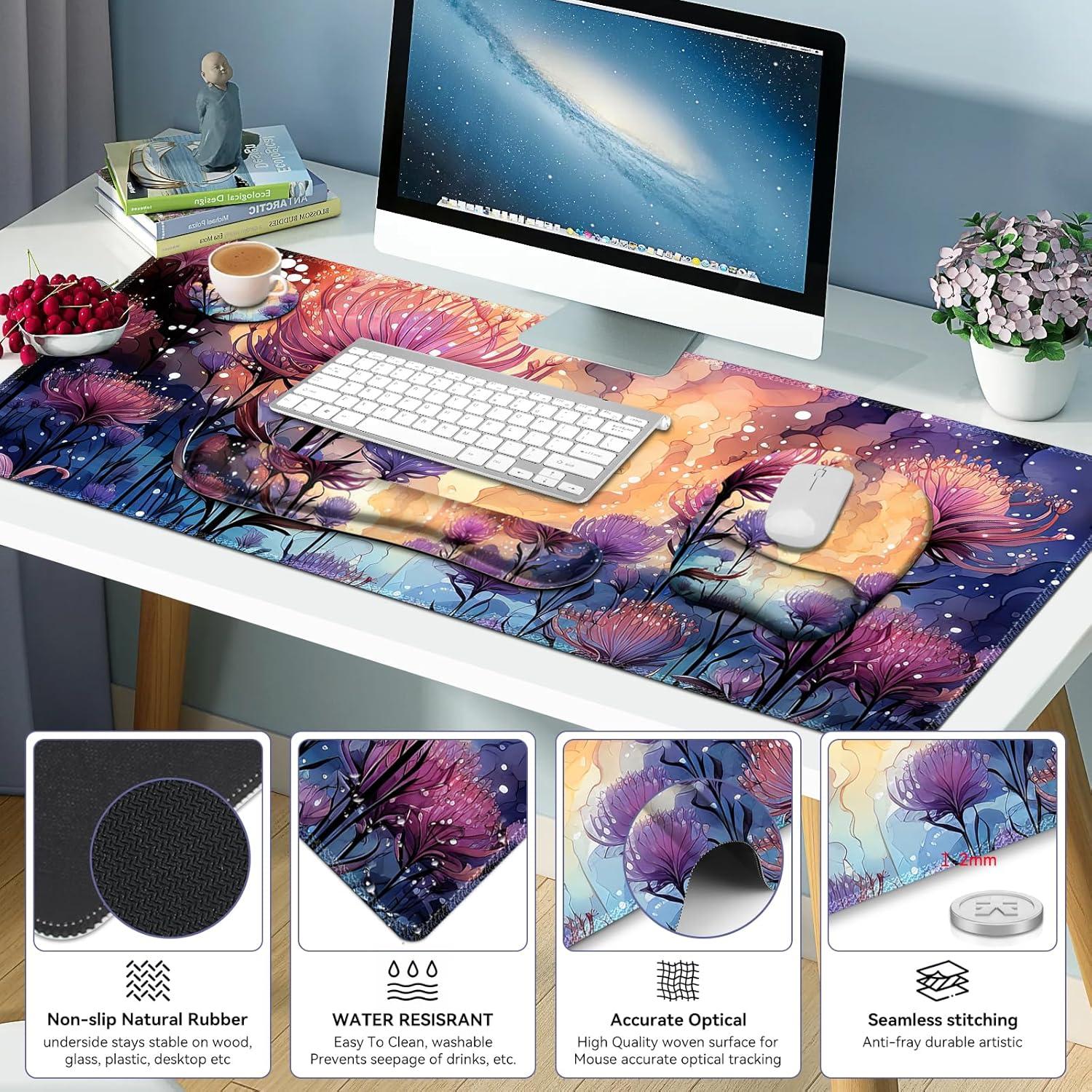 Alfombrilla de Ratón Grande NXZGO 4 en 1 Ergonómica 89.9x40.6cm