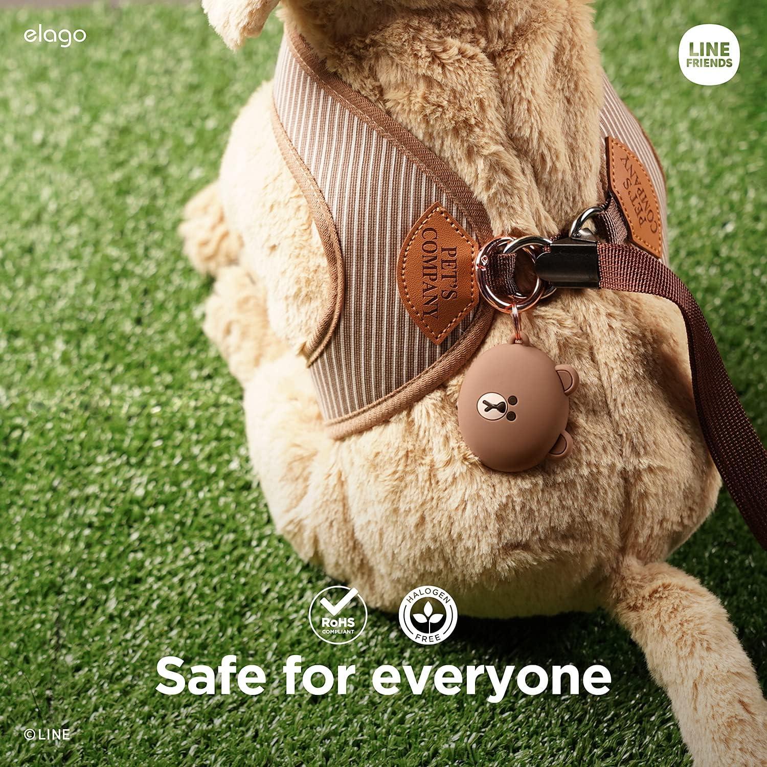 Funda de Silicona elago LINE Friends para Apple AirTag - Marrón