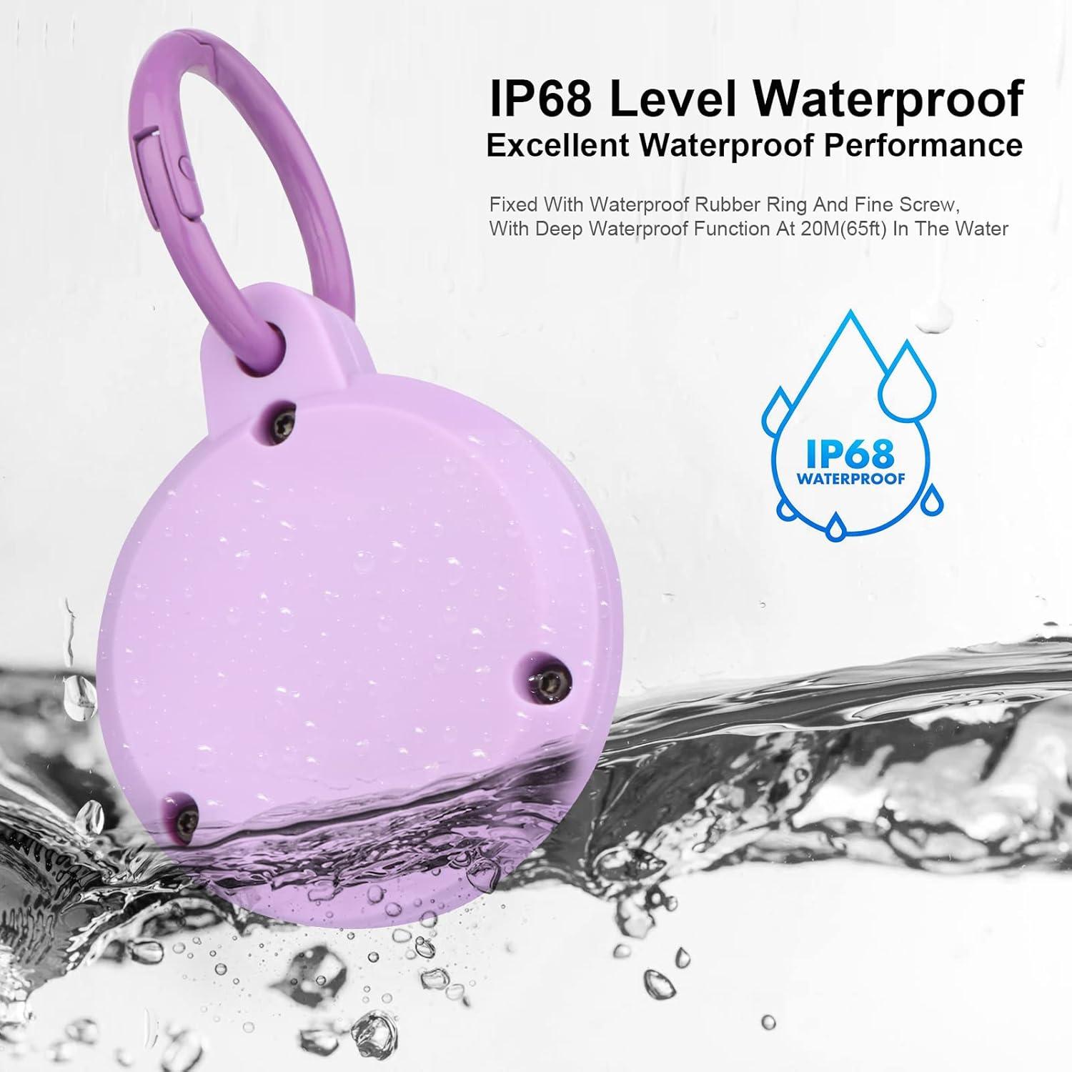 Funda impermeable para Air-tag WALLFID - Protección IP68 Verde-Púrpura