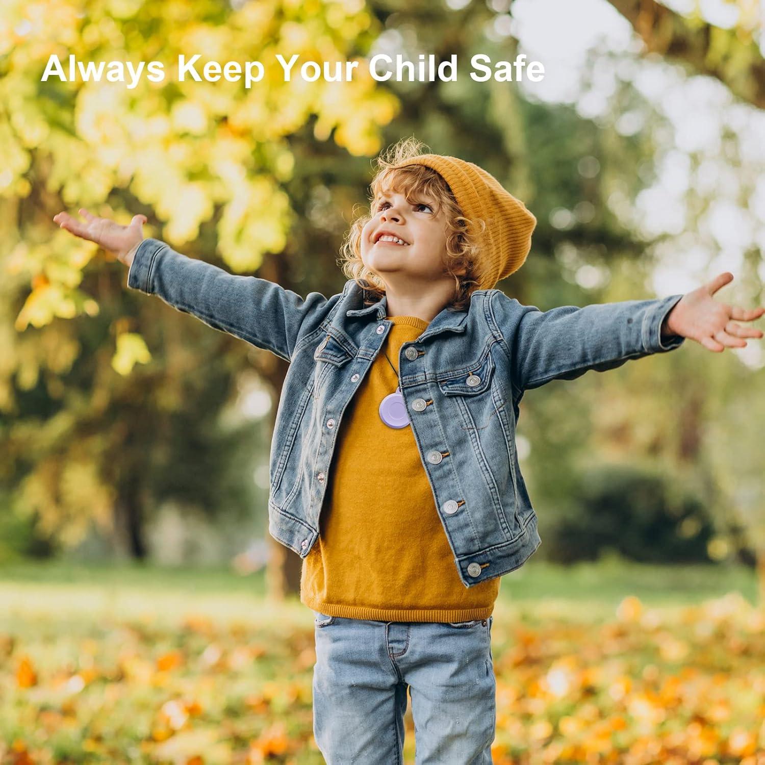 Funda impermeable para Air-tag WALLFID - Protección IP68 Verde-Púrpura