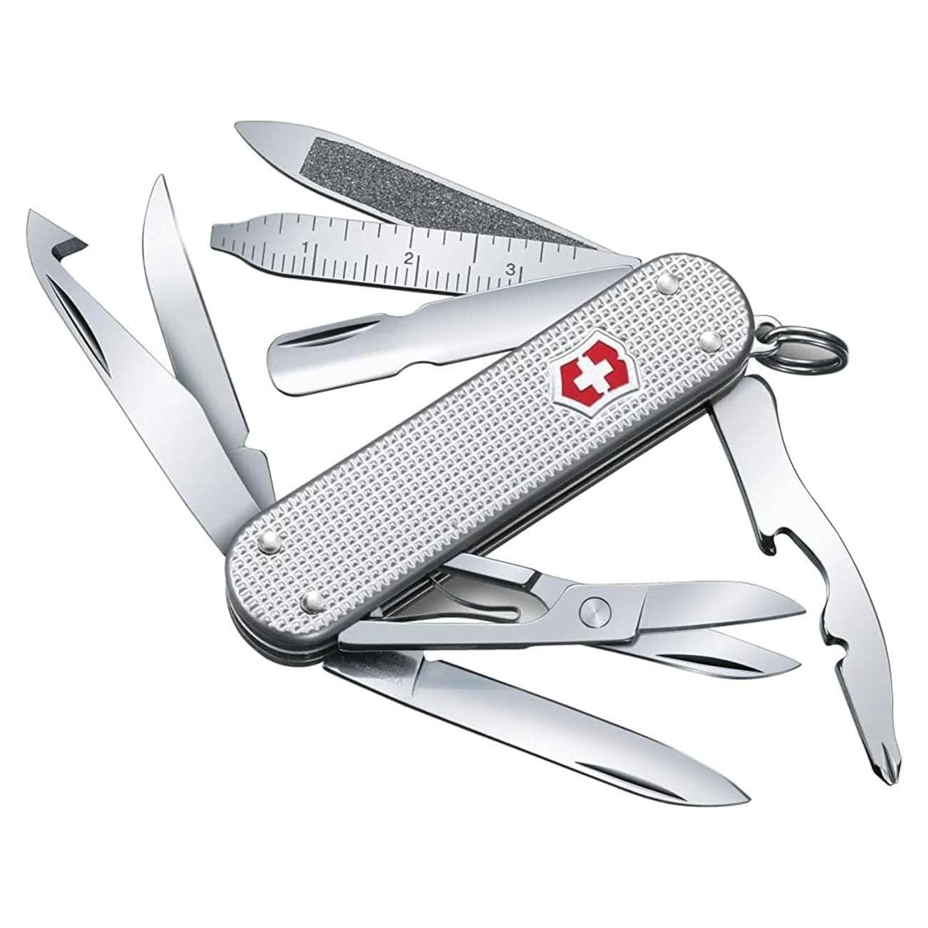 Cuchillo Suizo Victorinox Mini Champ Alox 15 Funciones Plata