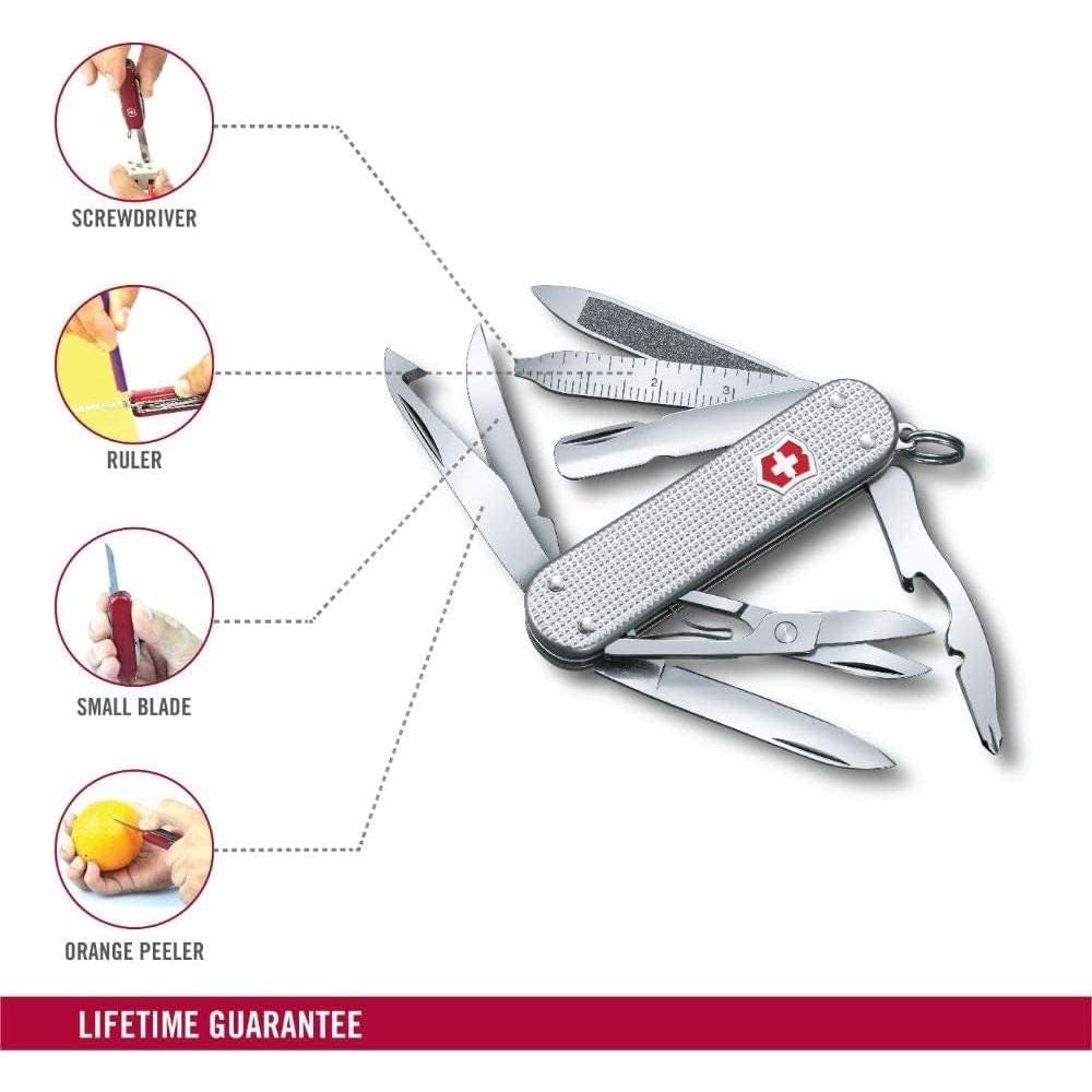 Cuchillo Suizo Victorinox Mini Champ Alox 15 Funciones Plata