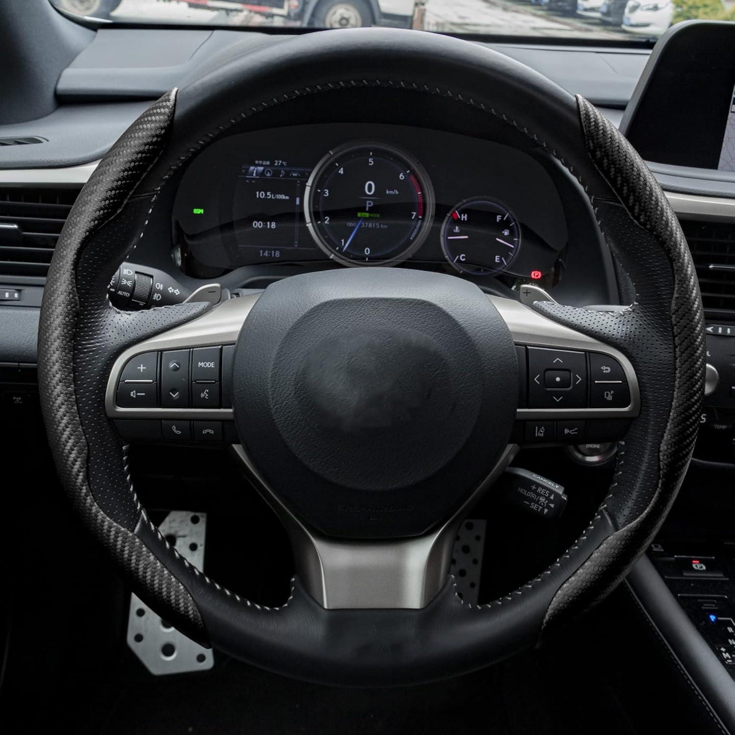 Cubierta de Volante Antideslizante Amiss 36.3 cm Fibra Carbono