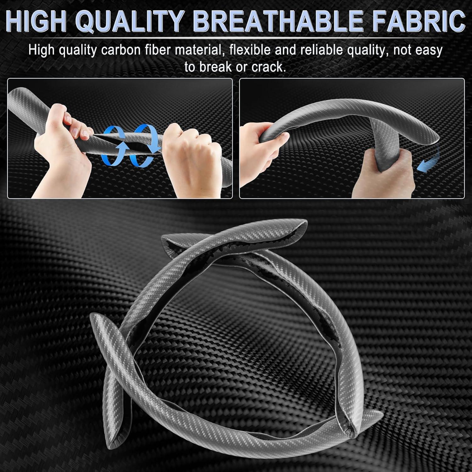 Funda de Volante Antideslizante Amiss 3pcs Gris Universal