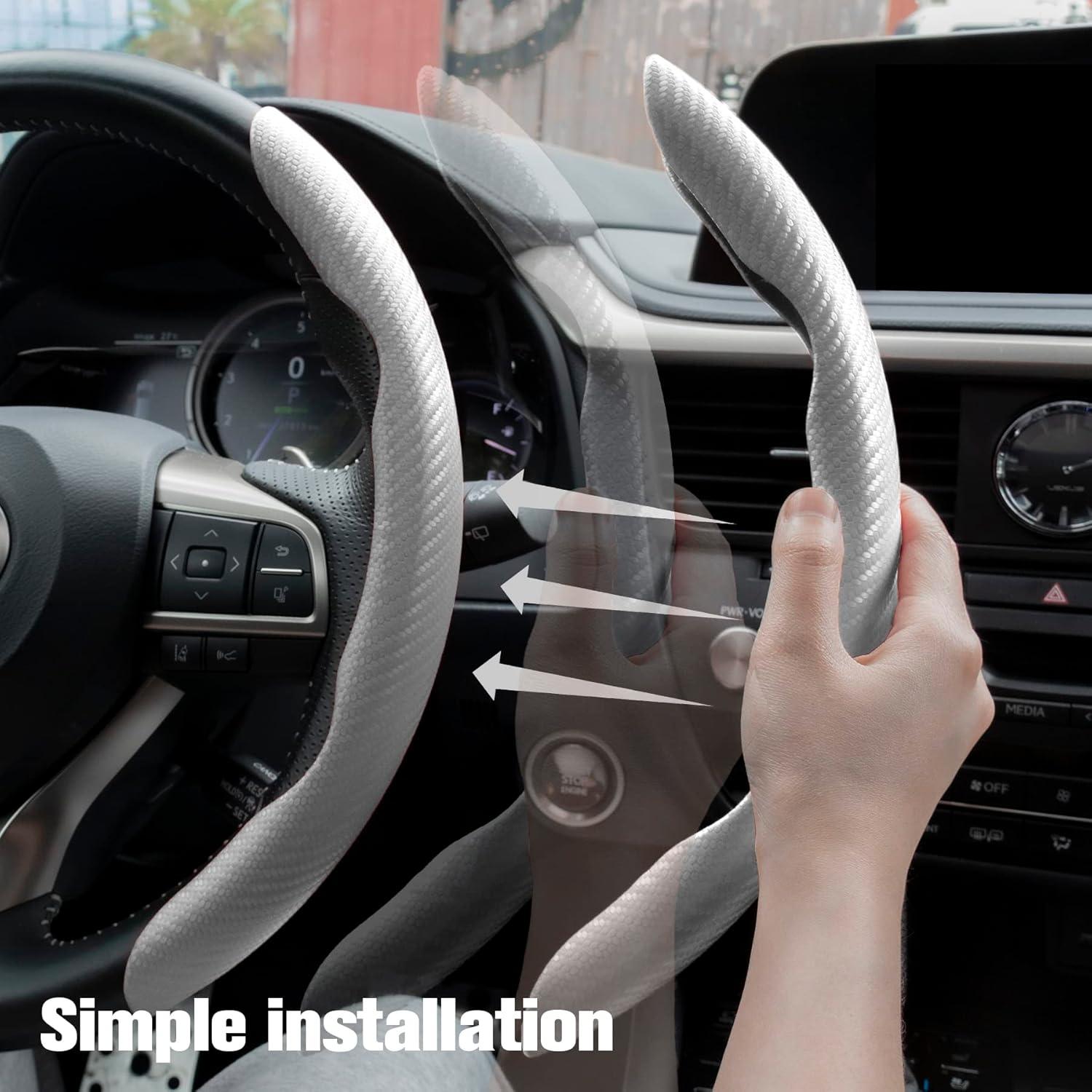 Cubierta de Volante Antideslizante Amiss Universal 2 Piezas