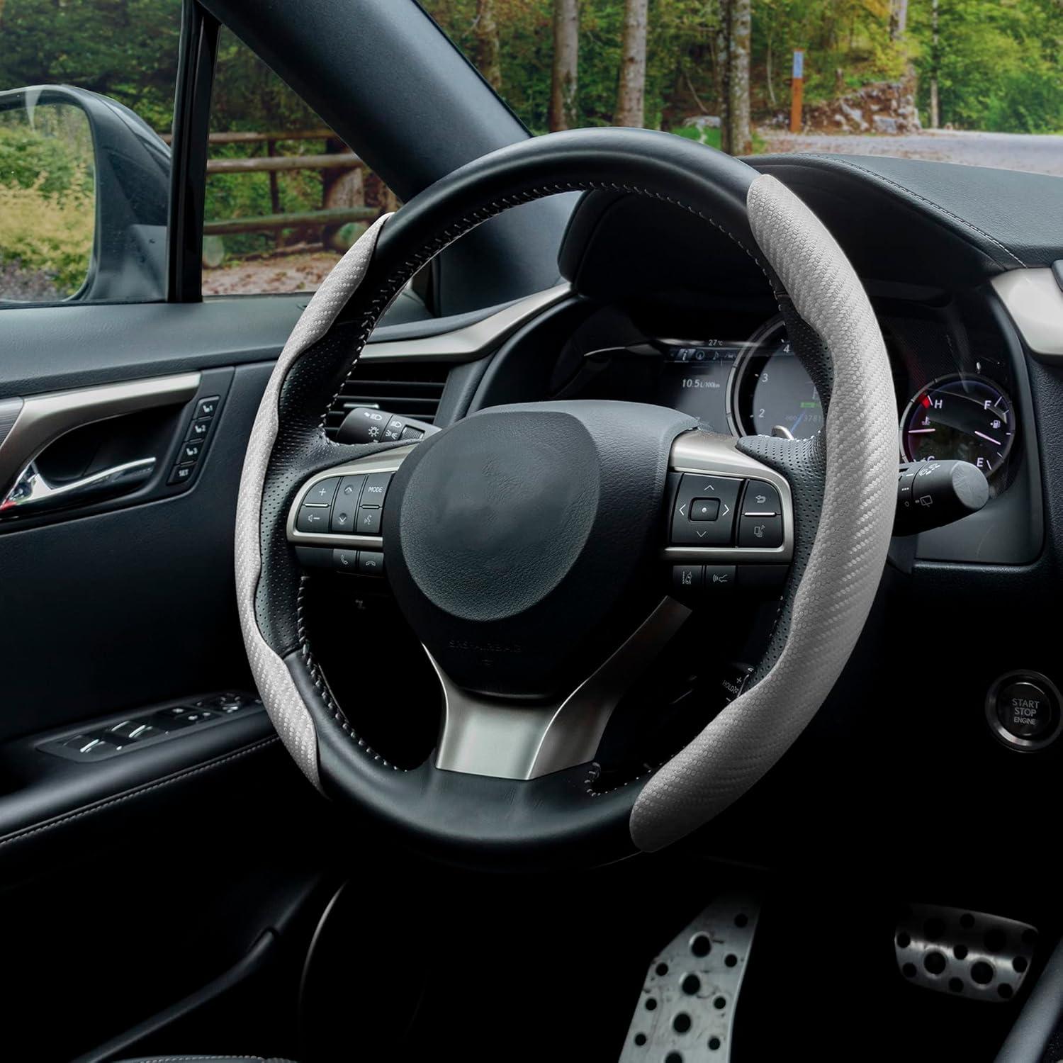 Cubierta de Volante Antideslizante Amiss Universal 2 Piezas