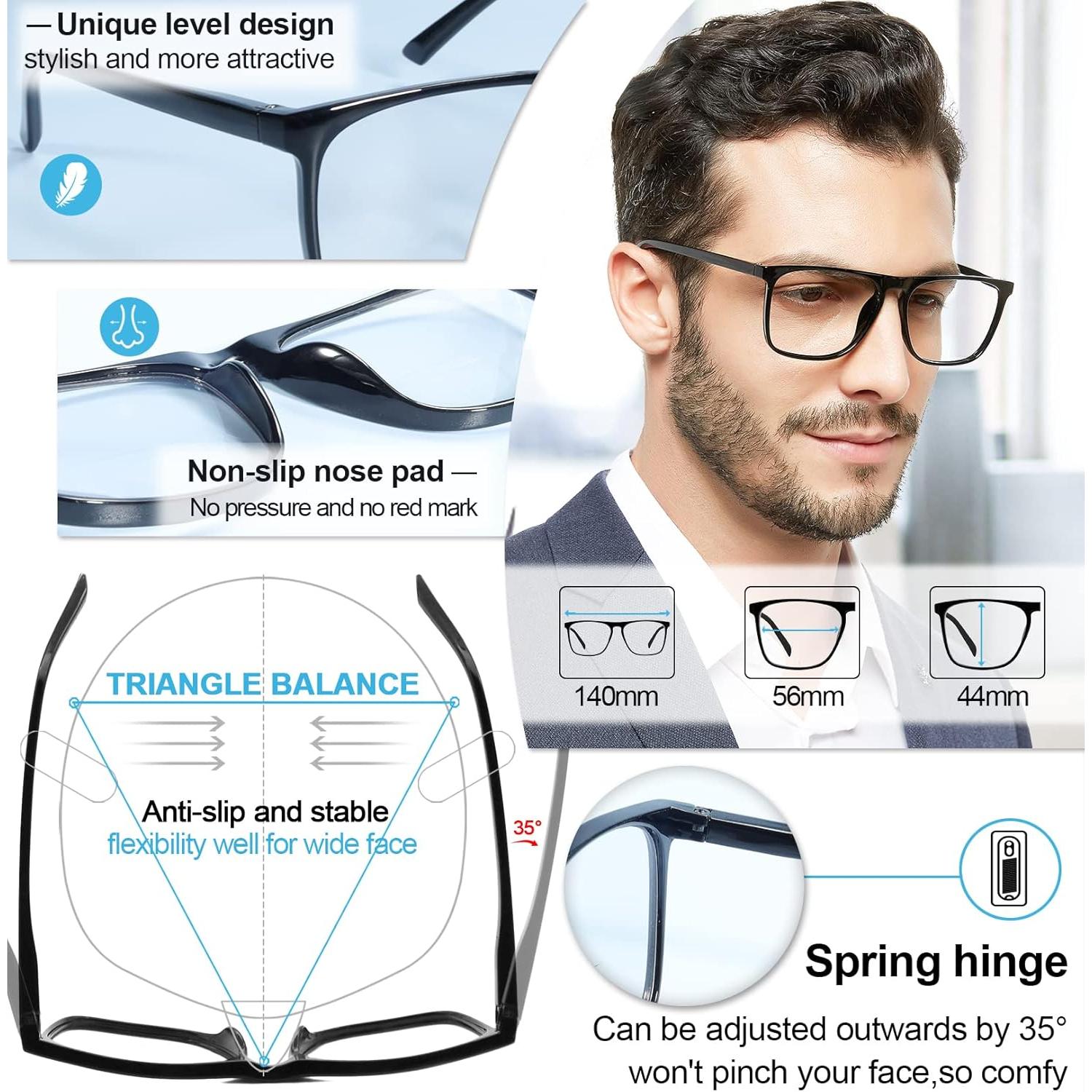 Gafas de lectura fotoquímicas MARE AZZURO 1.5 para hombres