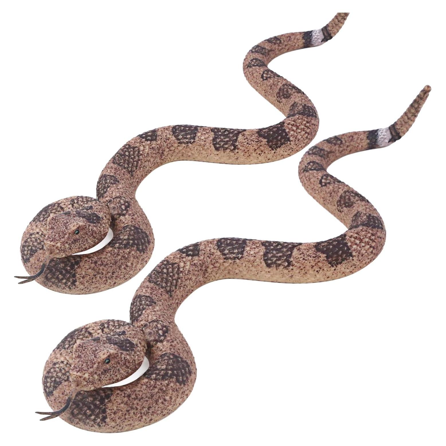 Juguetes de Serpiente Falsas SIENON 2Pack - Goma Suave 38cm