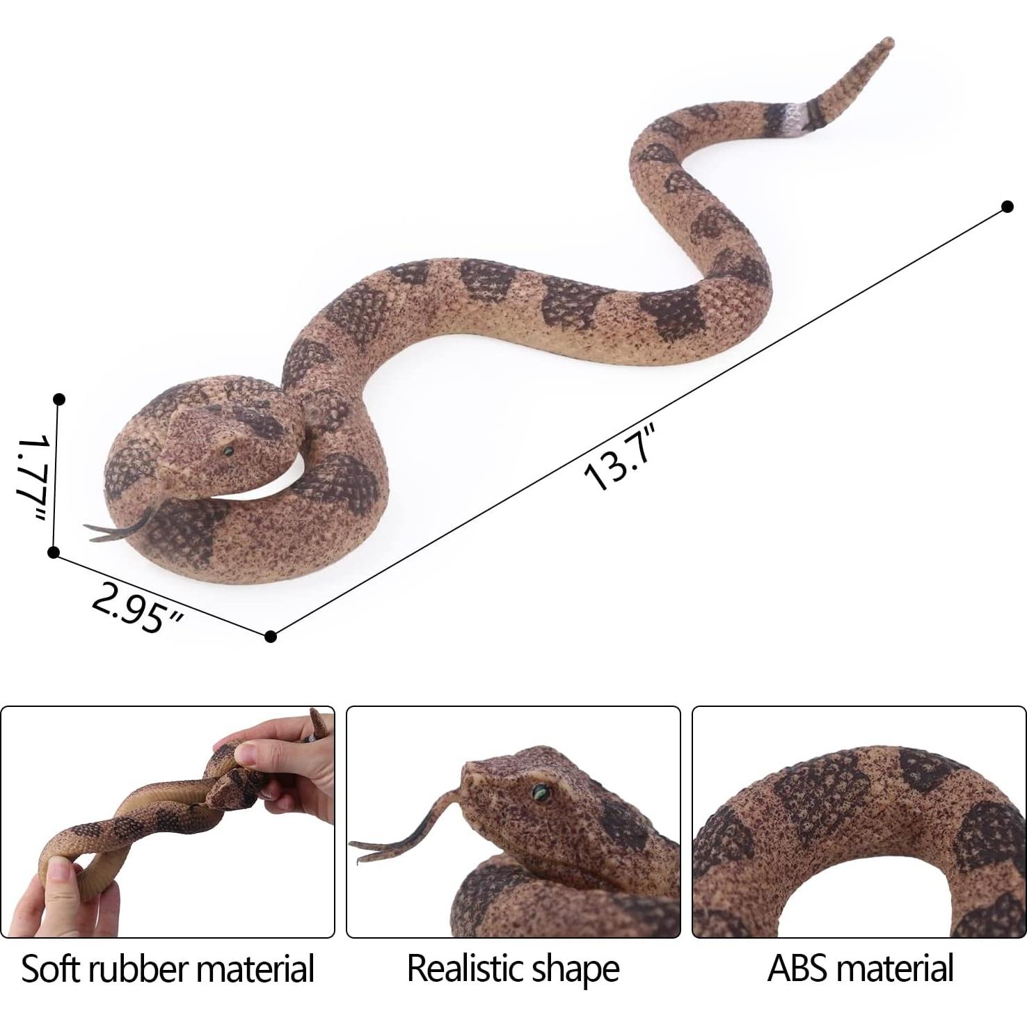 Juguetes de Serpiente Falsas SIENON 2Pack - Goma Suave 38cm