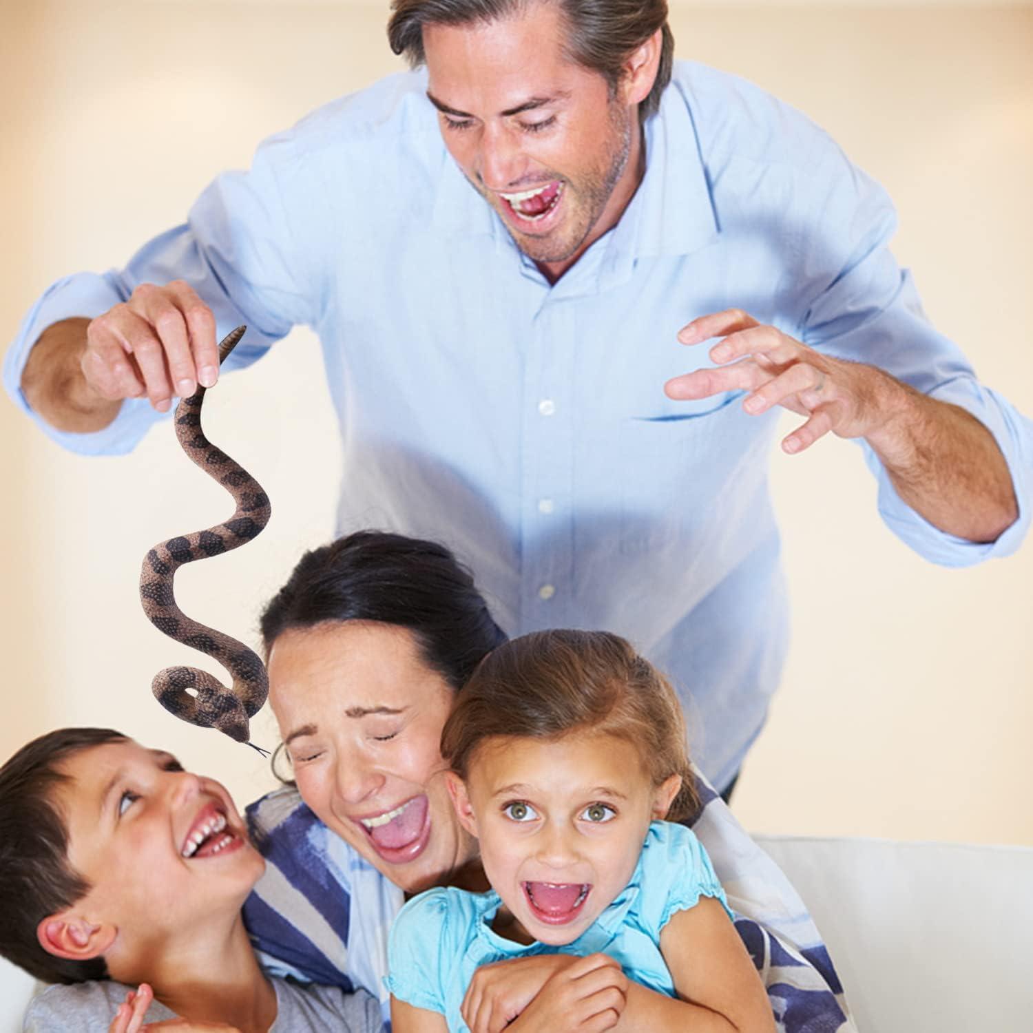 Juguetes de Serpiente Falsas SIENON 2Pack - Goma Suave 38cm