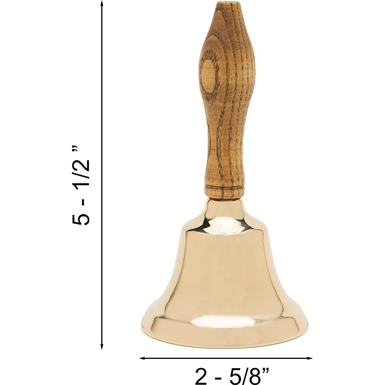 Campana de Mano de Latón Bevin Bells | 2HB | Mango de Madera