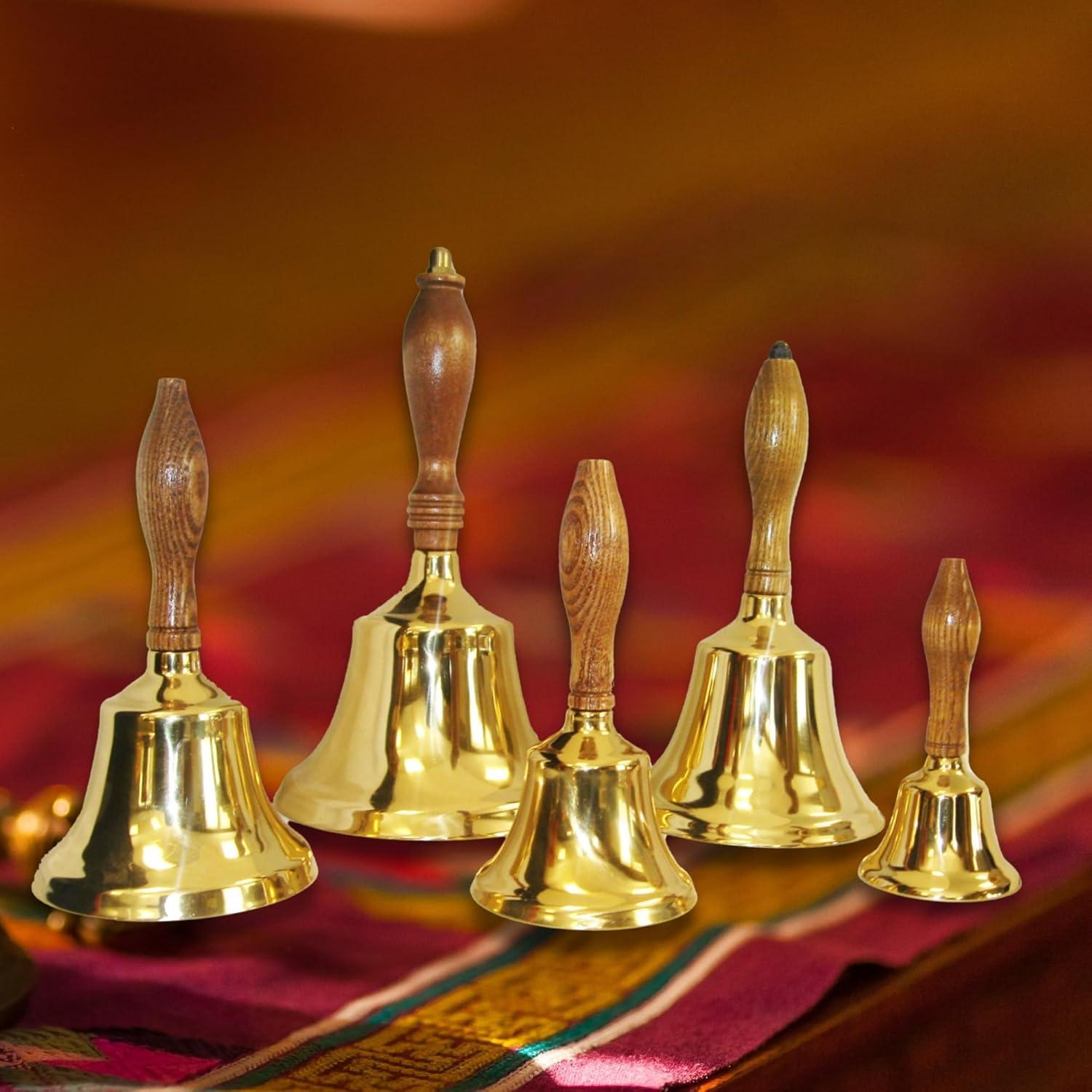 Campana de Mano de Latón Bevin Bells | 2HB | Mango de Madera