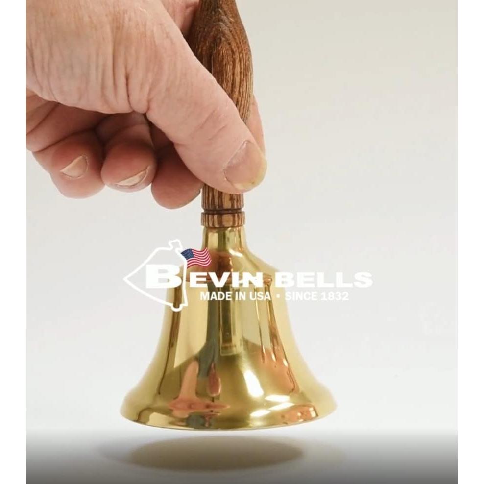 Campana de Mano de Latón Bevin Bells | 2HB | Mango de Madera