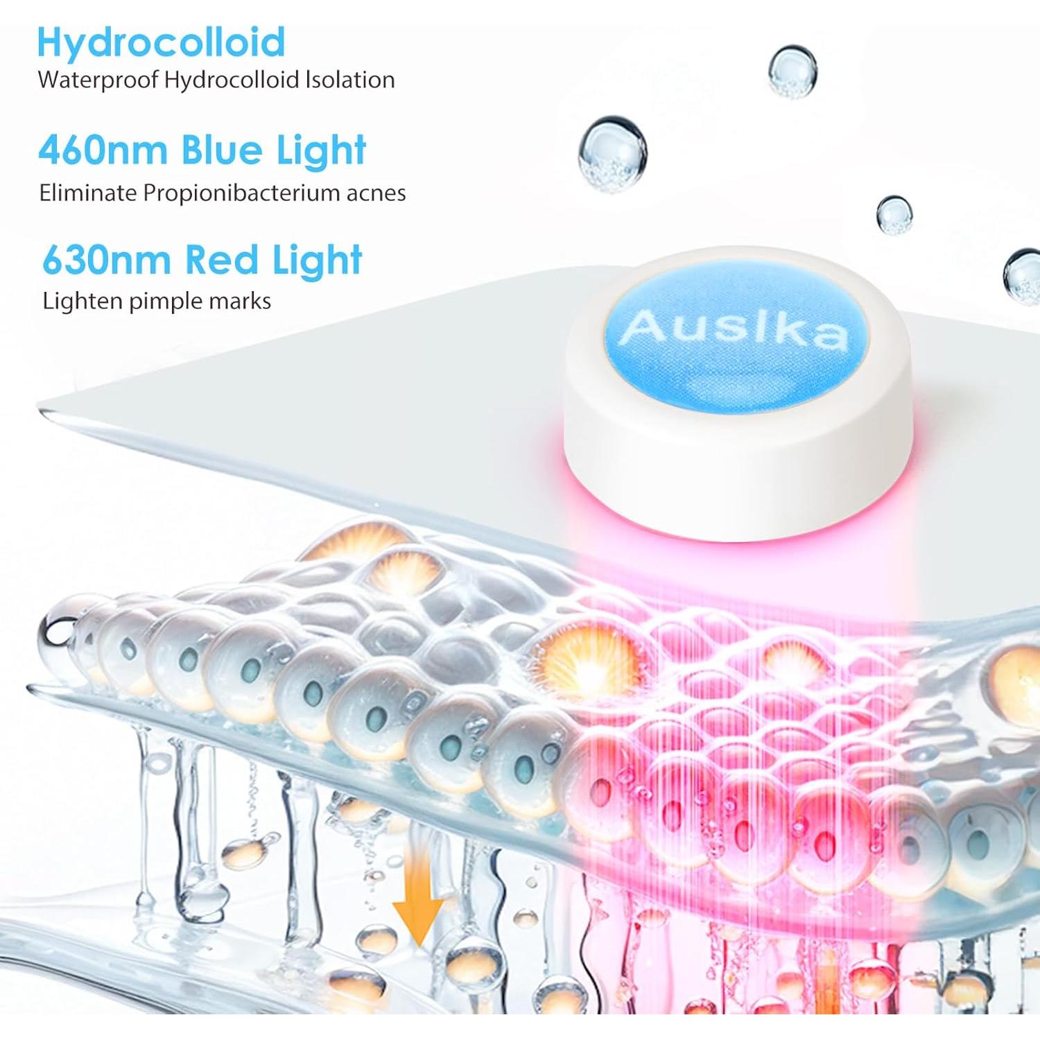 Parche Terapia de Luz LED AUSLKA para Imperfecciones Azul