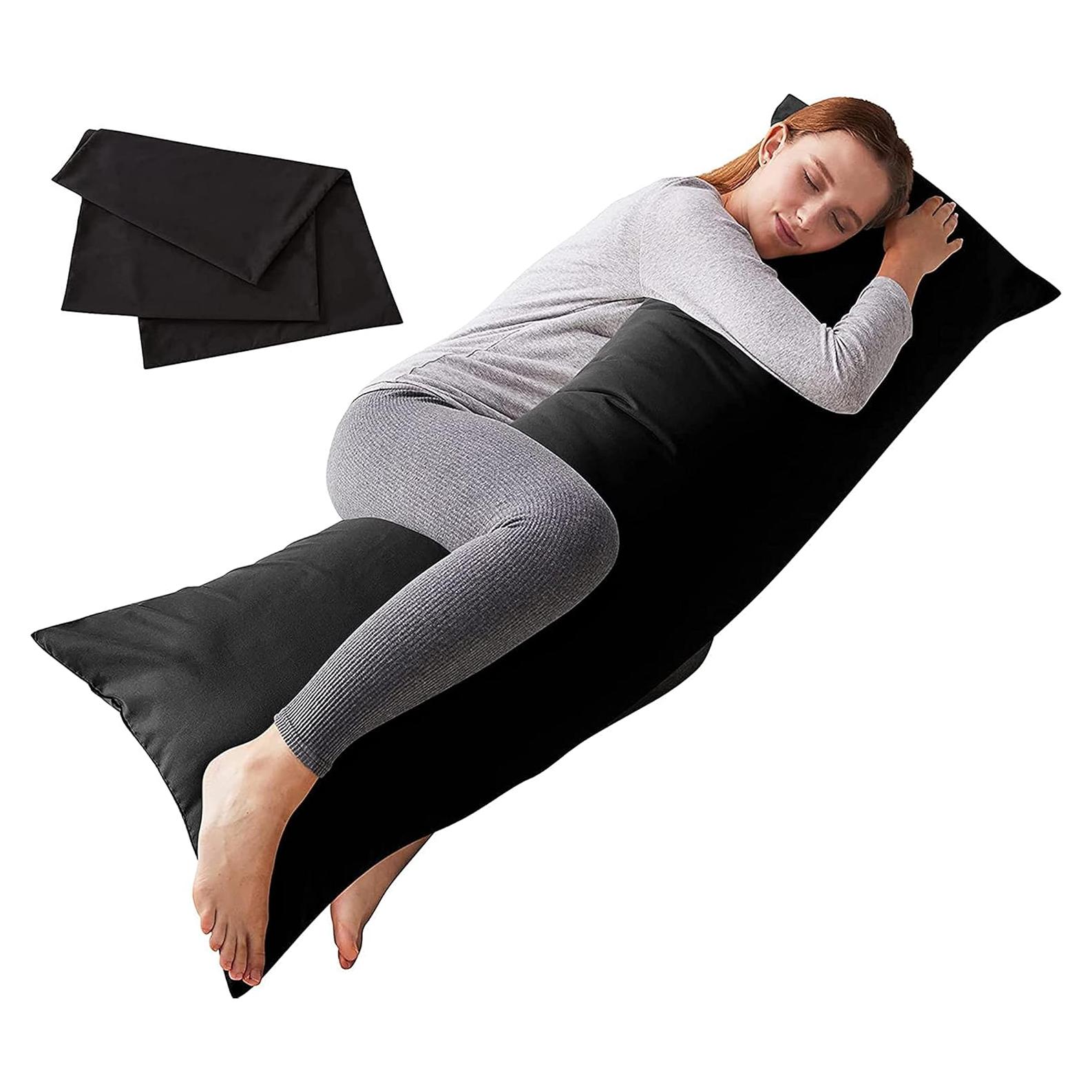 Cojín Corporal ELNIDO QUEEN Negro 50.8x137.2 cm Suave