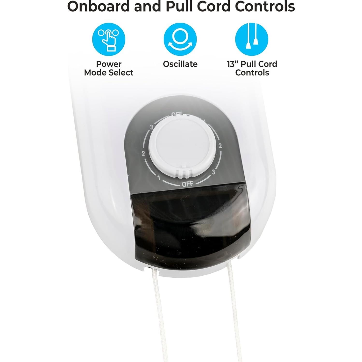 Ventilador de Pared Comfort Zone CZ16W 3 Velocidades 40,64 cm