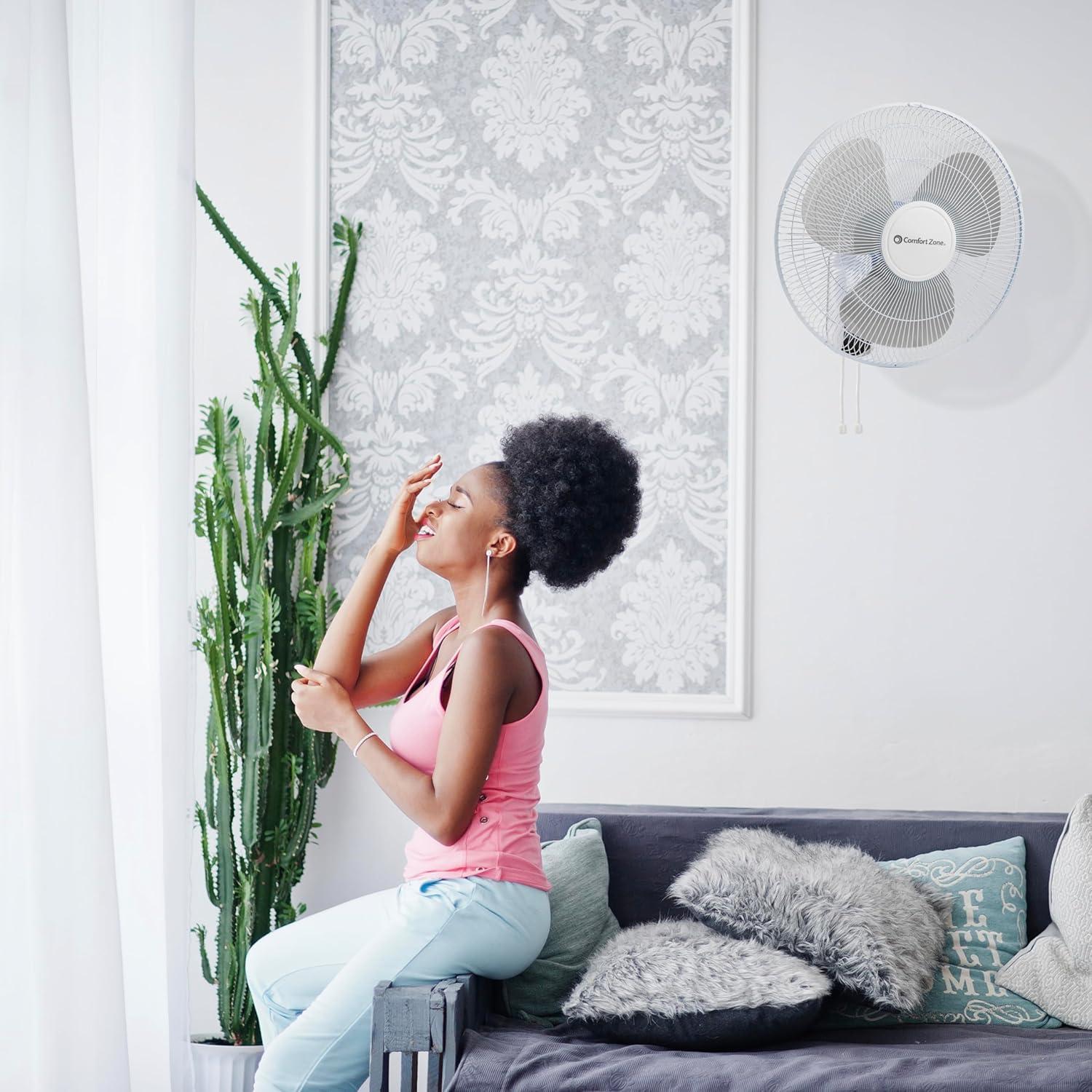 Ventilador de Pared Comfort Zone CZ16W 3 Velocidades 40,64 cm