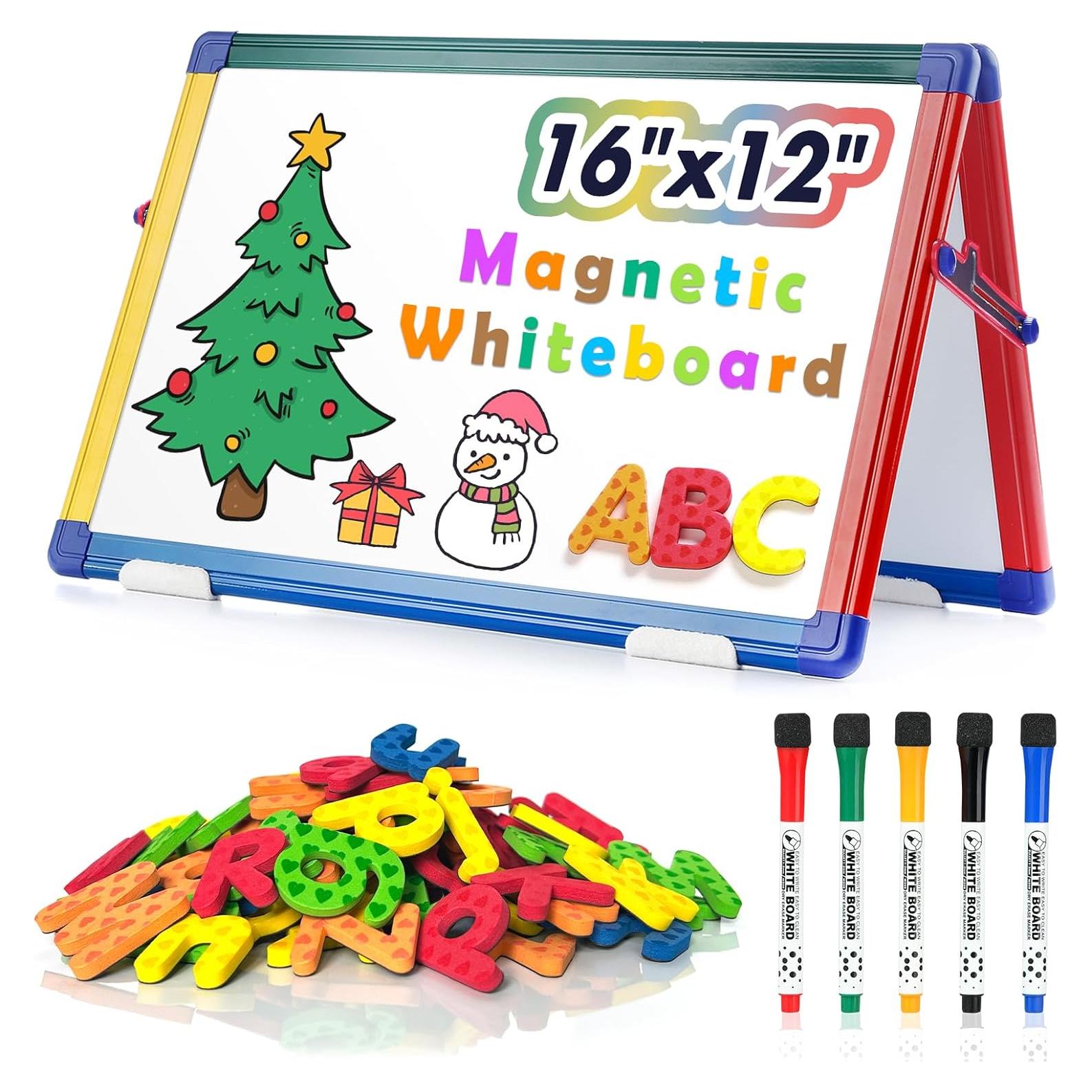 Pizarra Blanca Portátil SWANCROWN 40x30 cm Doble Cara