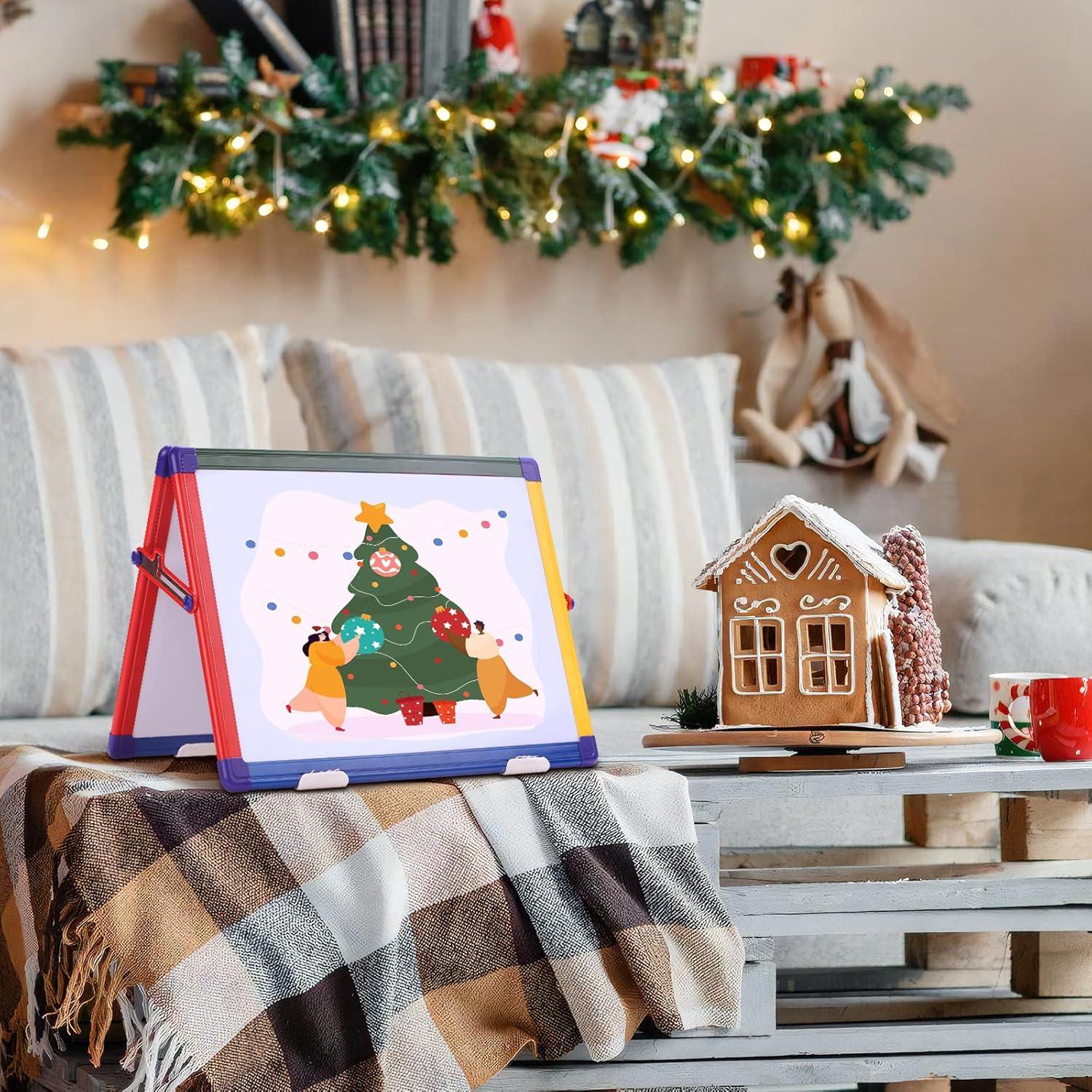 Pizarra Blanca Portátil SWANCROWN 40x30 cm Doble Cara