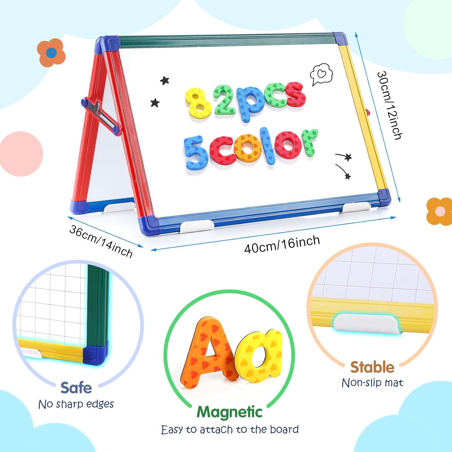 Pizarra Blanca Portátil SWANCROWN 40x30 cm Doble Cara