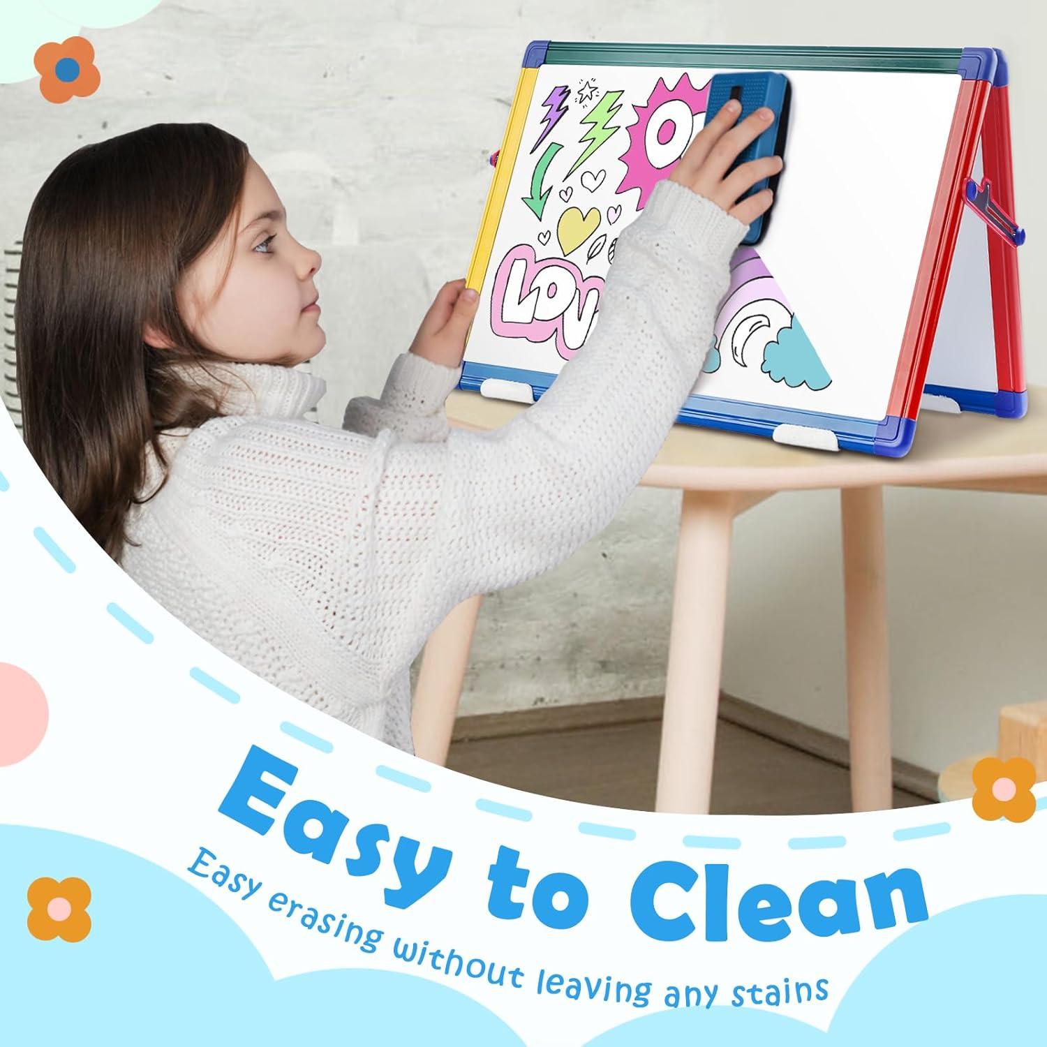 Pizarra Blanca Portátil SWANCROWN 40x30 cm Doble Cara