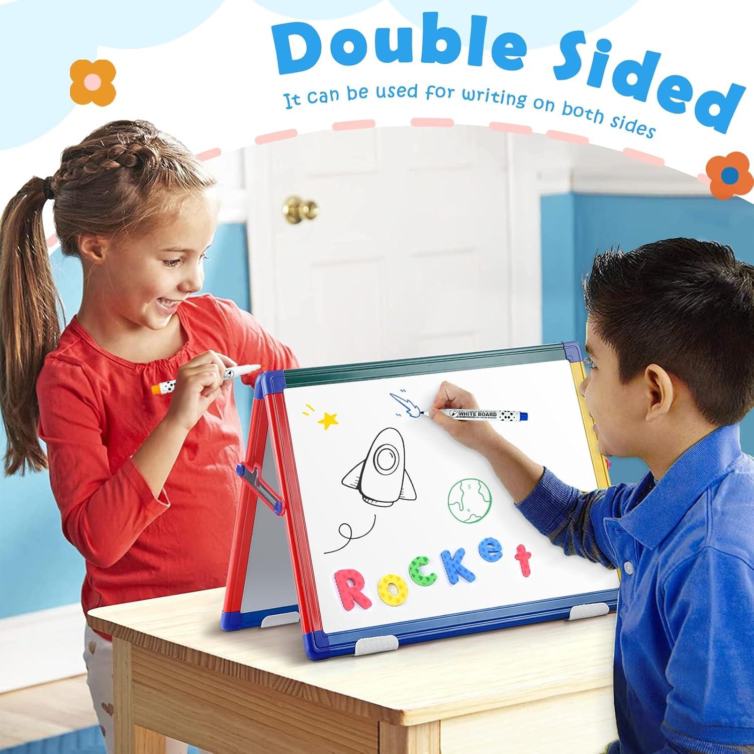 Pizarra Blanca Portátil SWANCROWN 40x30 cm Doble Cara