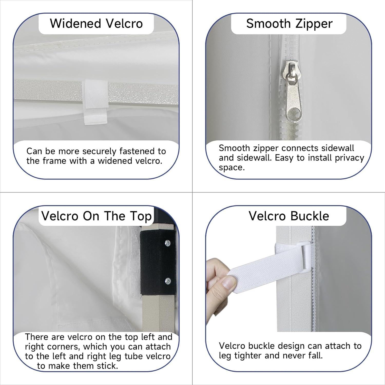 Pared Lateral Carpa Inlun 3 Piezas 2,08 kg Impermeable