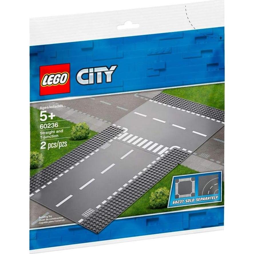 LEGO Ciudad Placas de Carretera Rectas y en T 60236