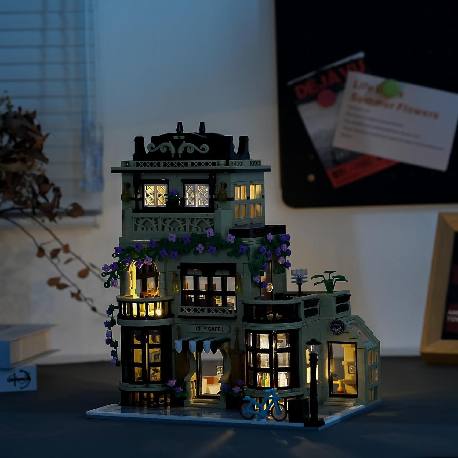 Set de Construcción ENJBRICK Cafetería Ciudad 1443 Piezas