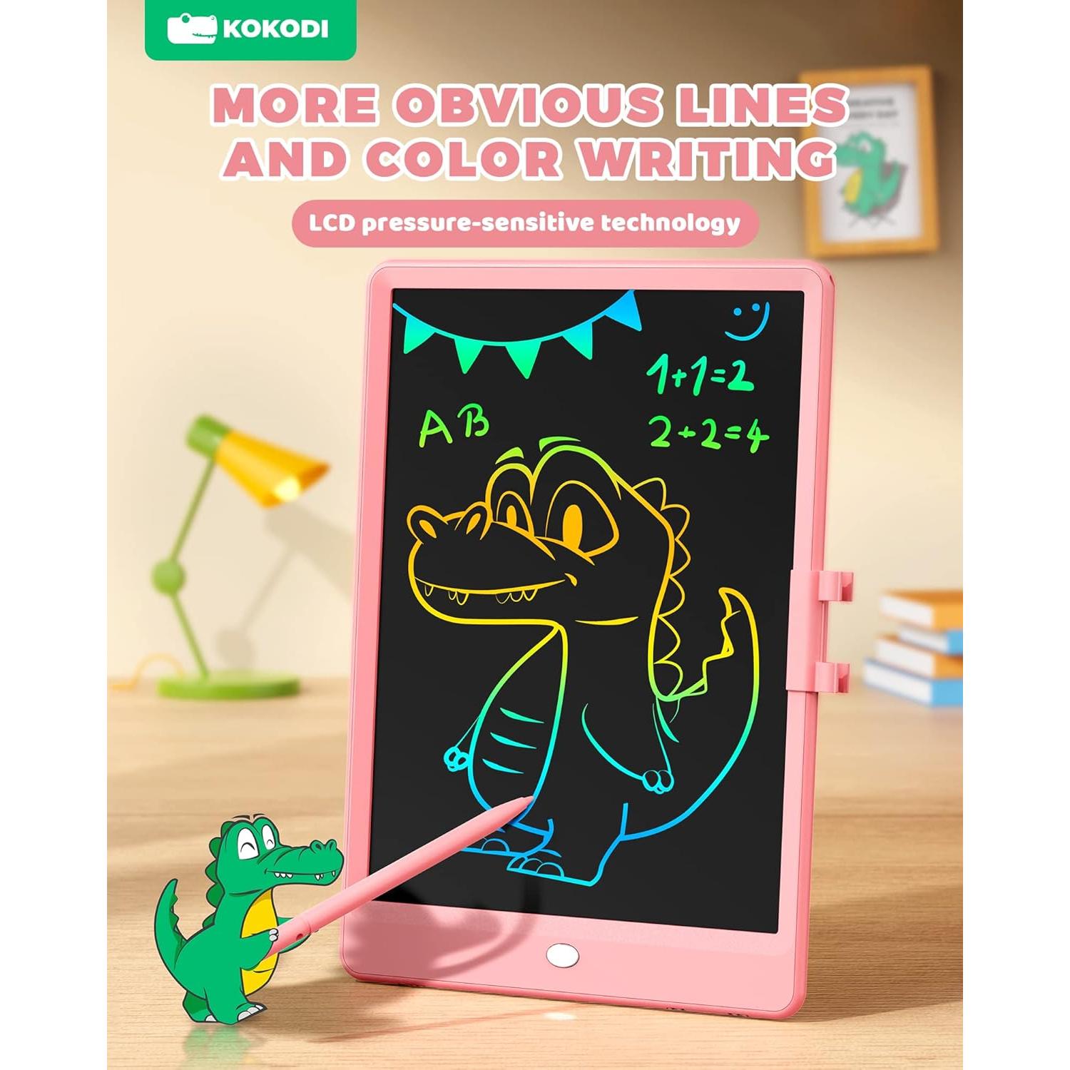 Tableta de Escritura LCD KOKODI 10" Rosa Borrable para Niños